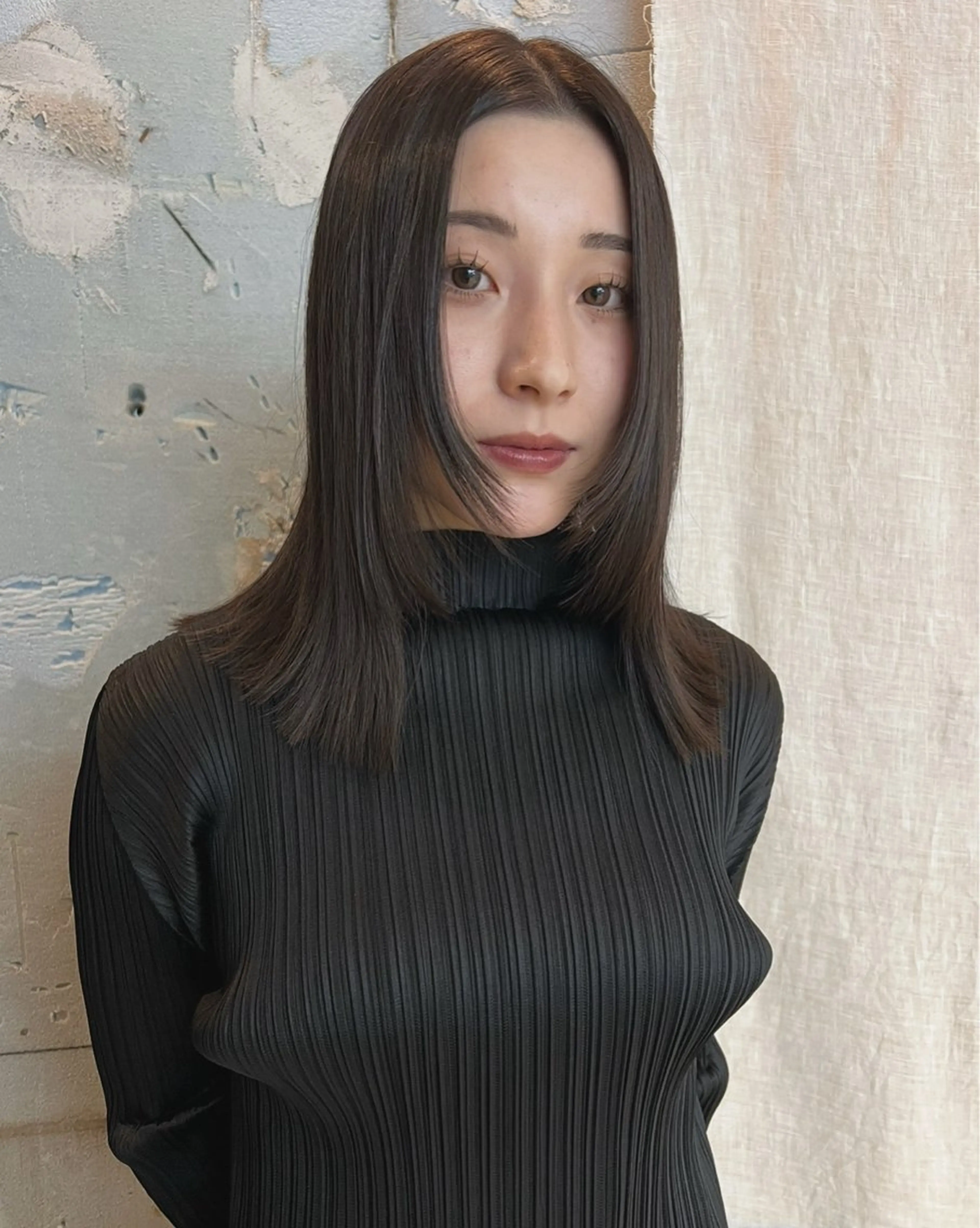 ミディアム ヘアアレンジ ヘアカラー yu  /透明感 カラー/caseyのヘアスタイル