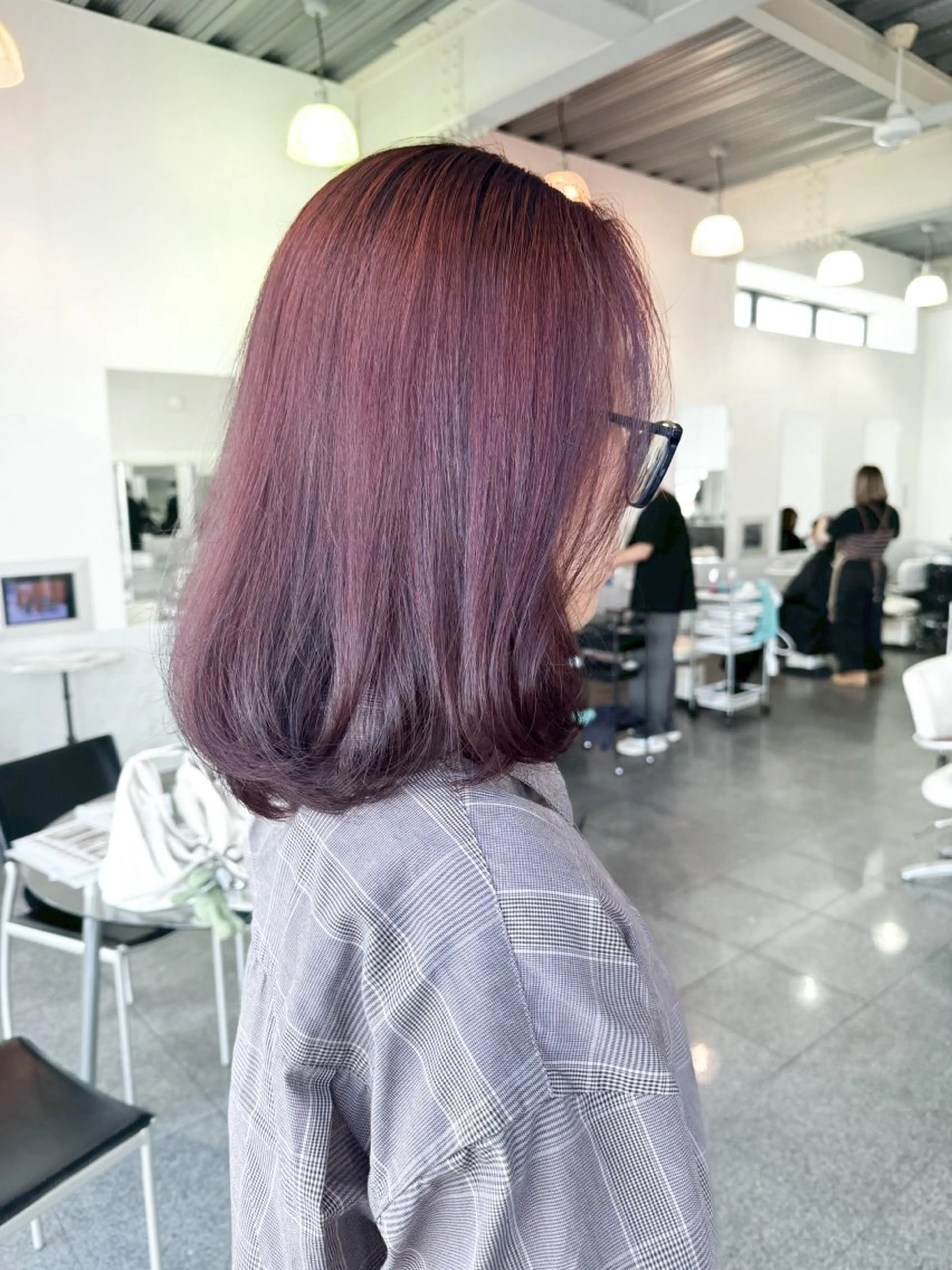 ミディアム カラー ブラウンカラー レッドカラー レッドブラウン 🎀ヒシダアキ /taboo🎀のヘアスタイル