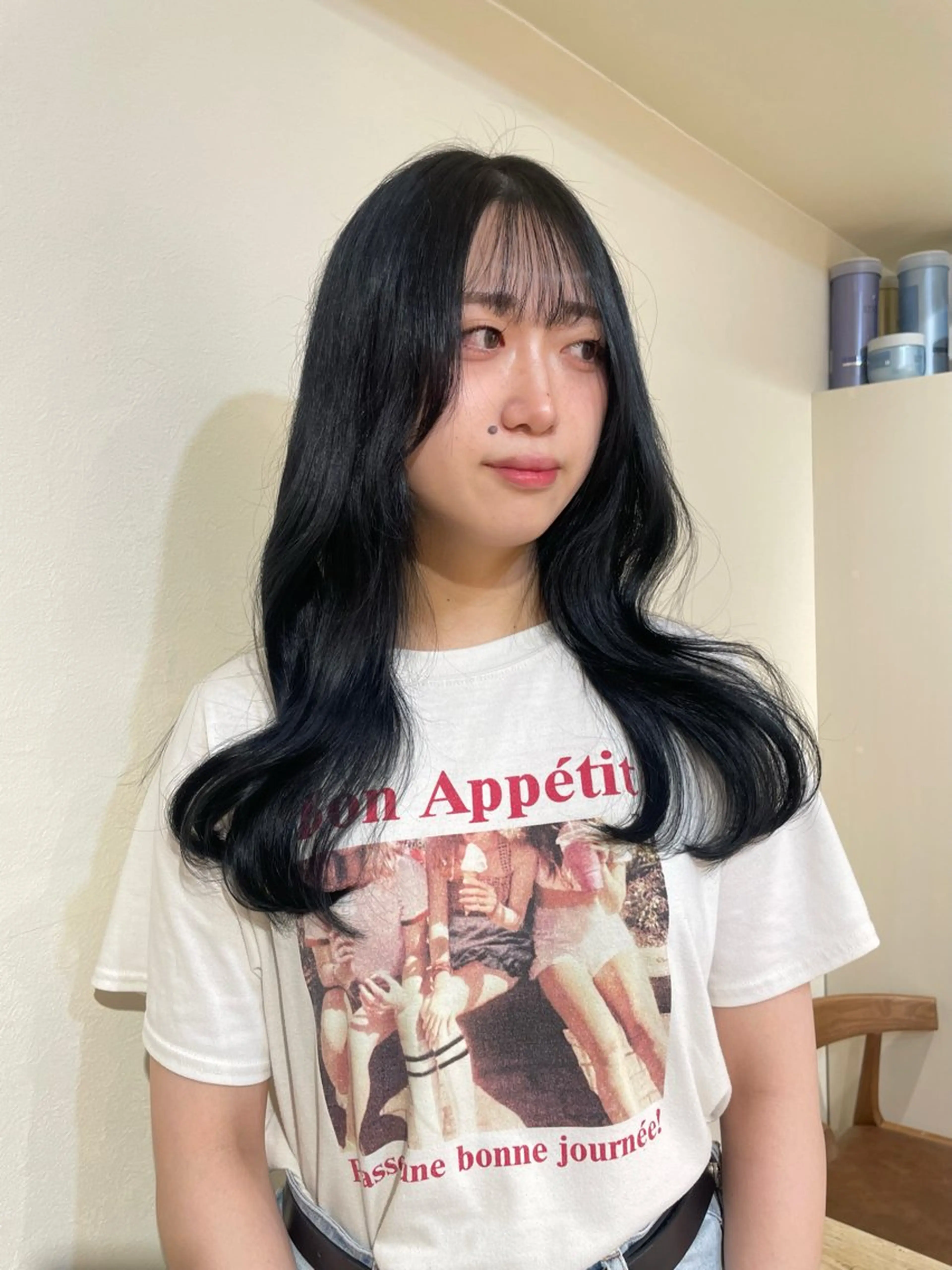 ロング カラー ロングレイヤー ブリーチ 透明感カラー ブリーチなしカラー 髪質改善 CreBiA ten_【クレビアテン】所属・crebia 漢人 美海／レイヤーカットのヘアスタイル