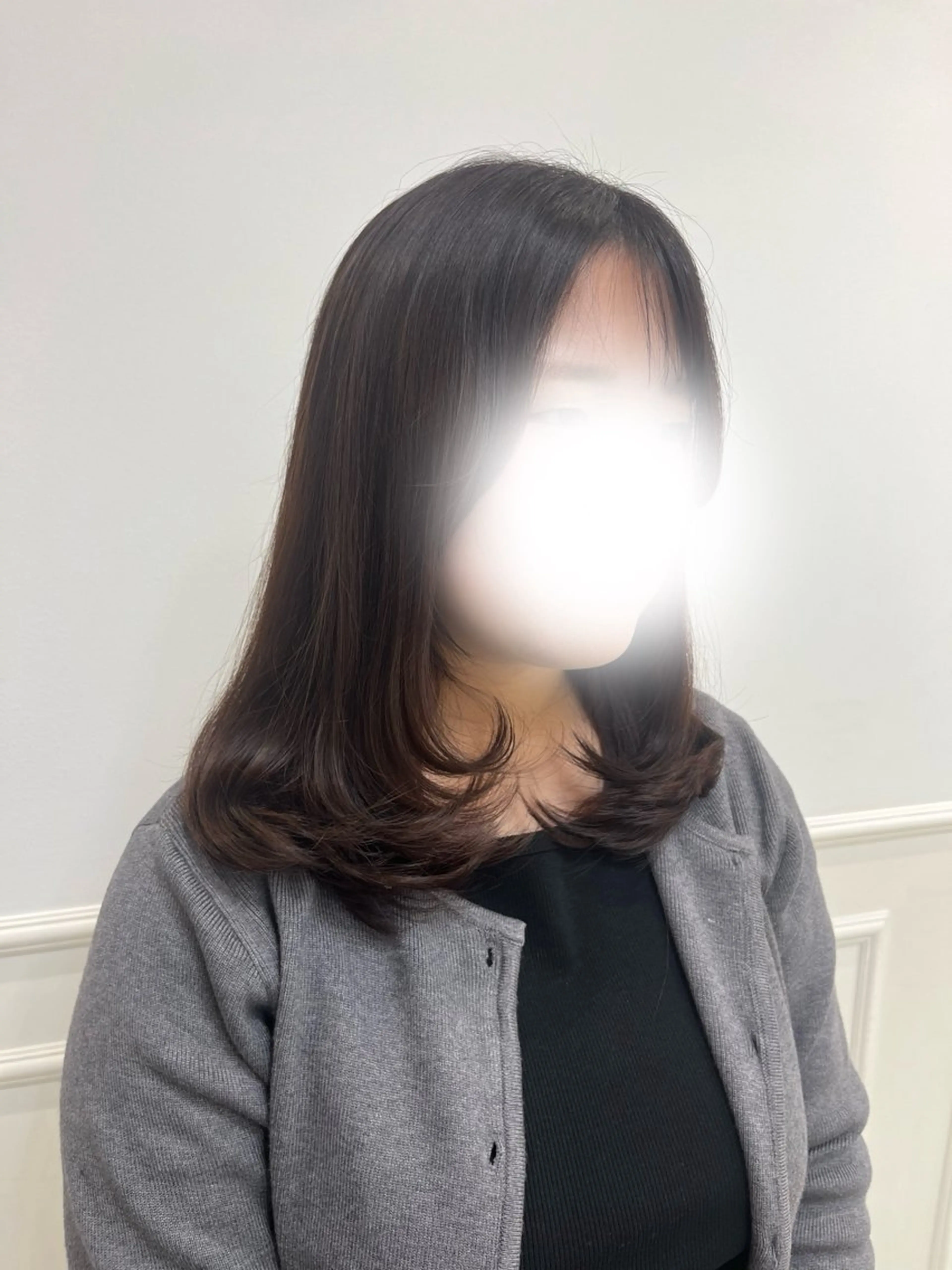 ミディアム カラー レイヤーカット カット ヘアカラー linon 🐈‍⬛のヘアスタイル