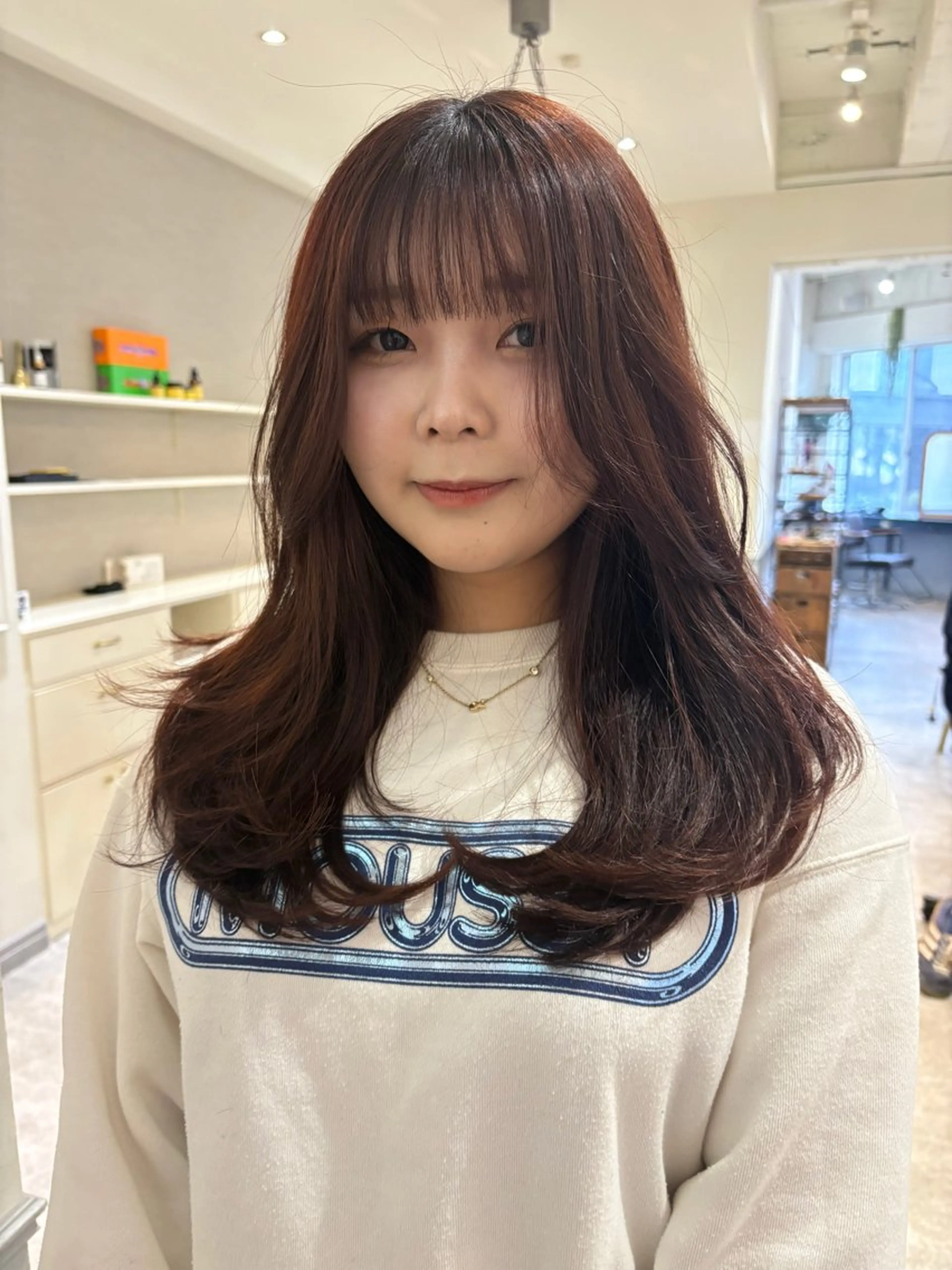 セミロング SIKI yuuna モテ韓国ヘア☁️のヘアスタイル