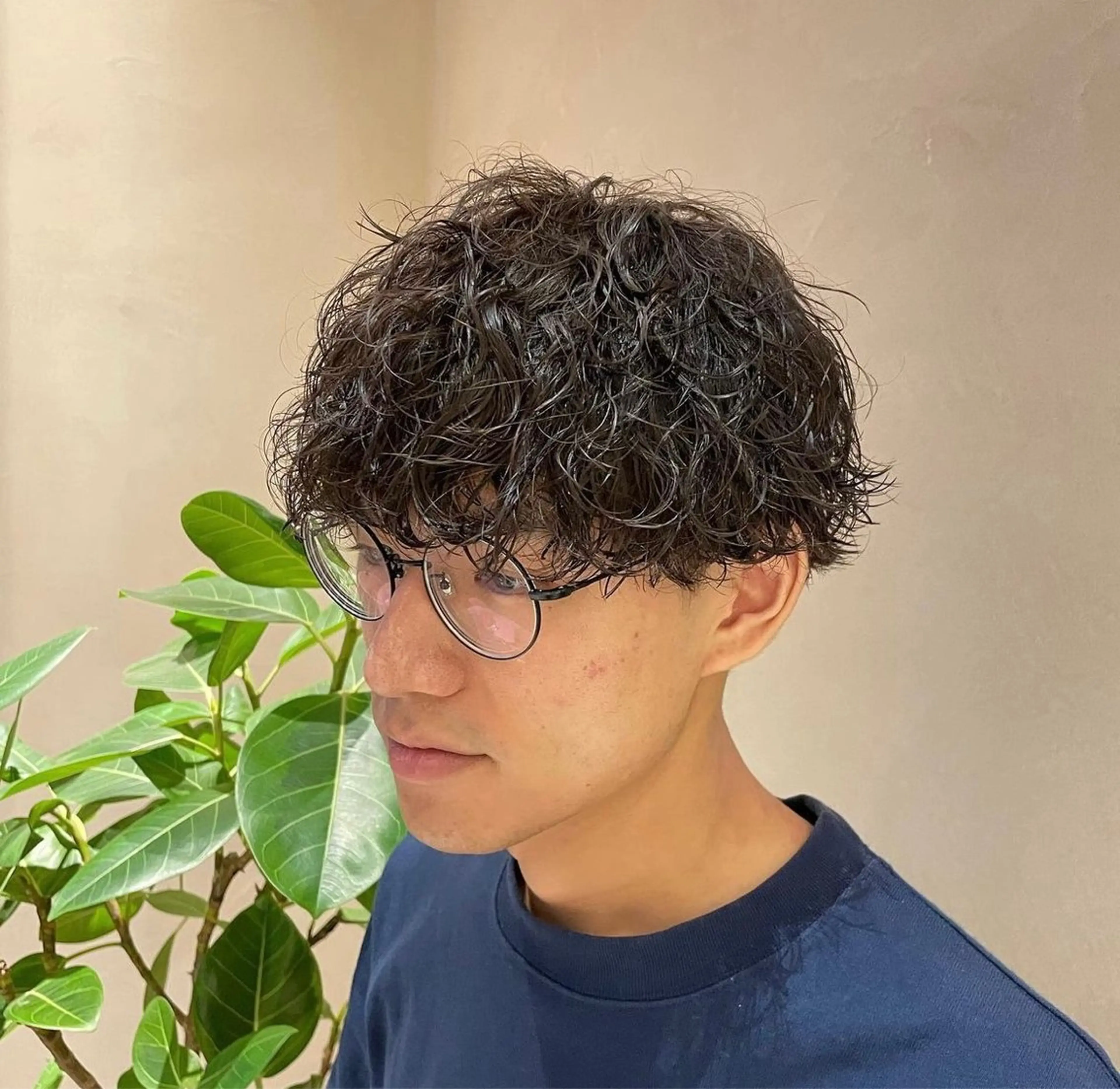 ショート パーマ メンズ カット パーマ メンズ特化美容師 🤍FUKAのヘアスタイル