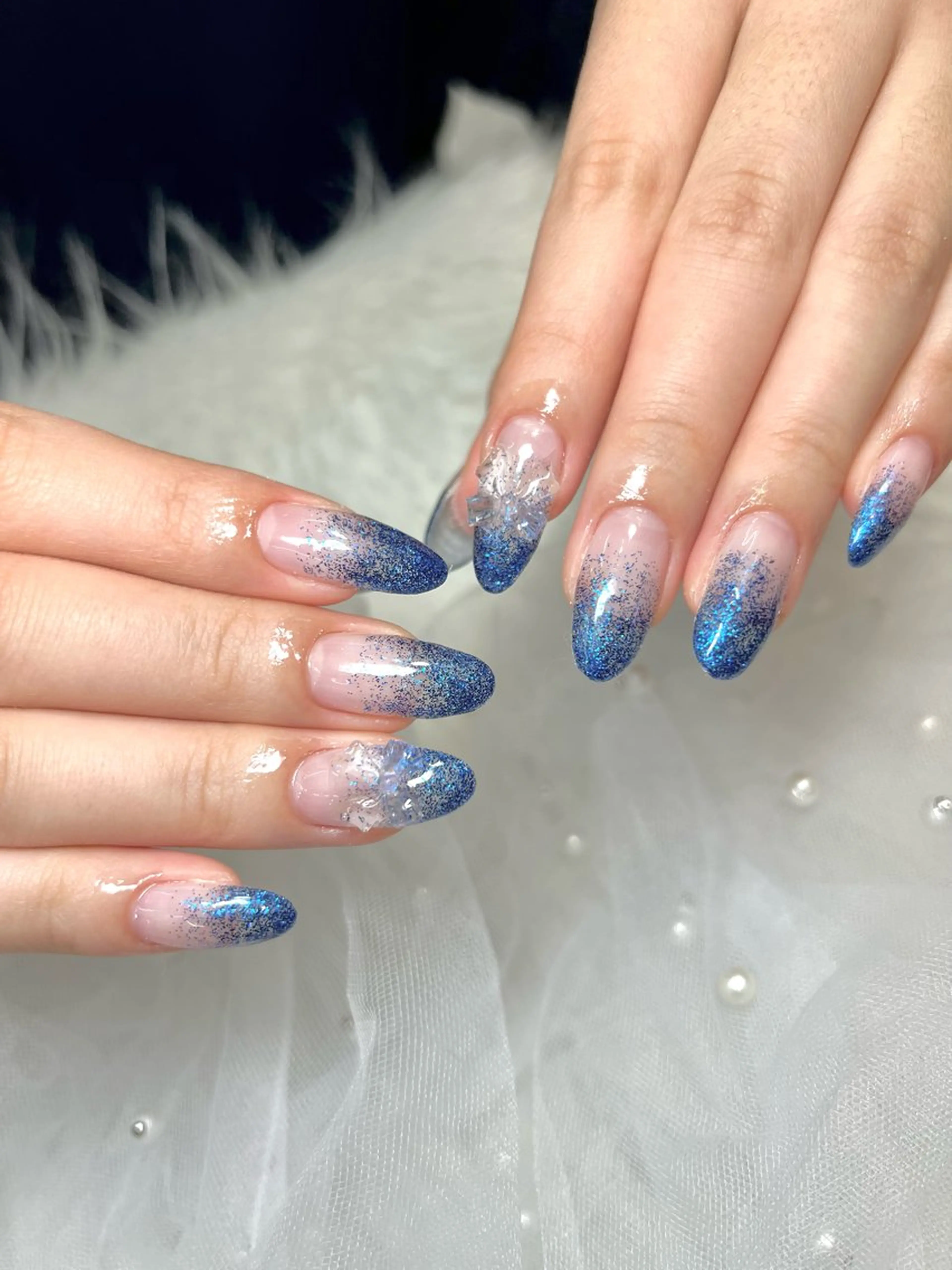 ネイル ハンドネイル E  nail 風羽のネイルデザイン