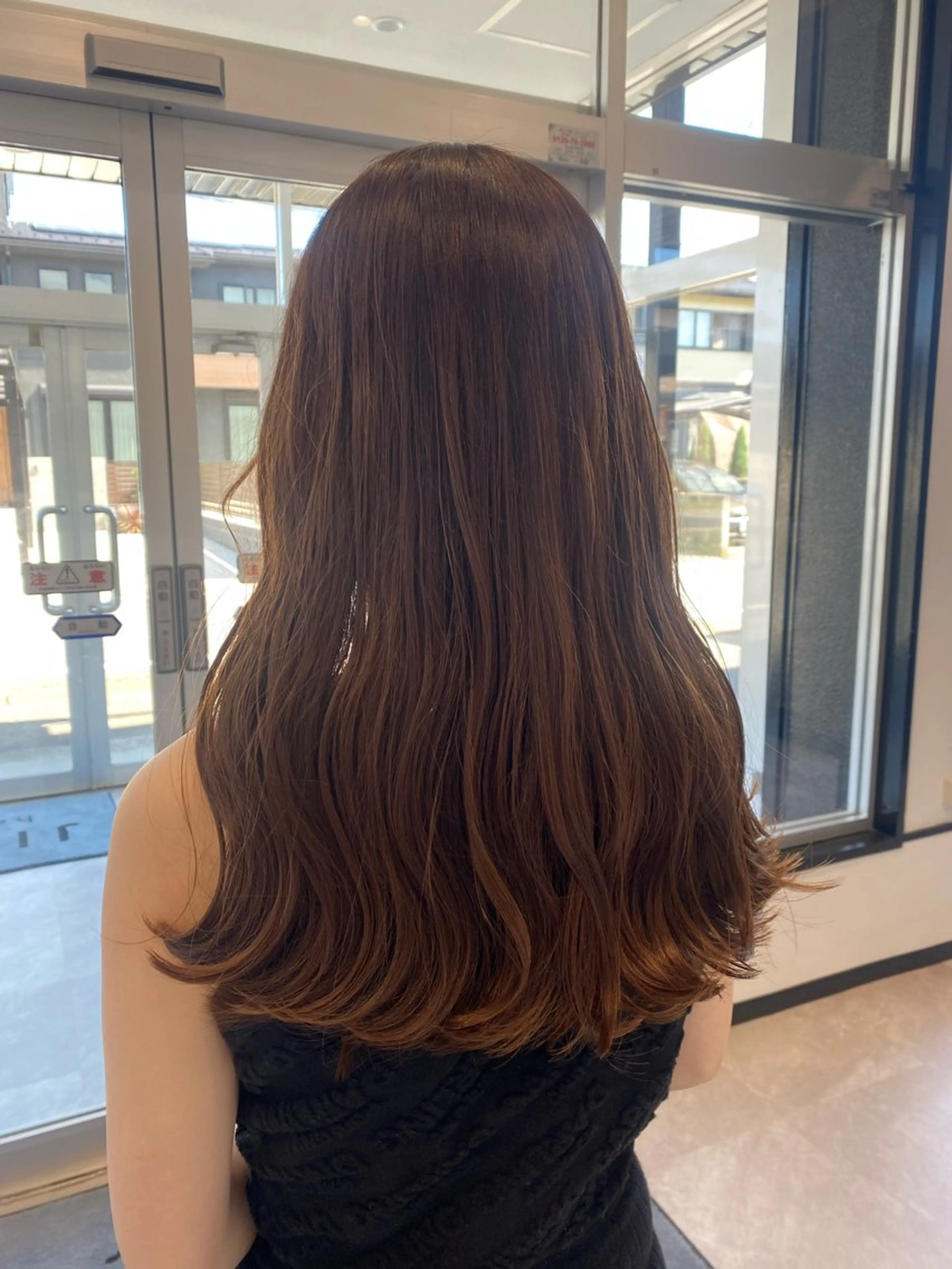 ロング ヘアセット JILL    hair所属・maki💖 暖色カラーのヘアスタイル