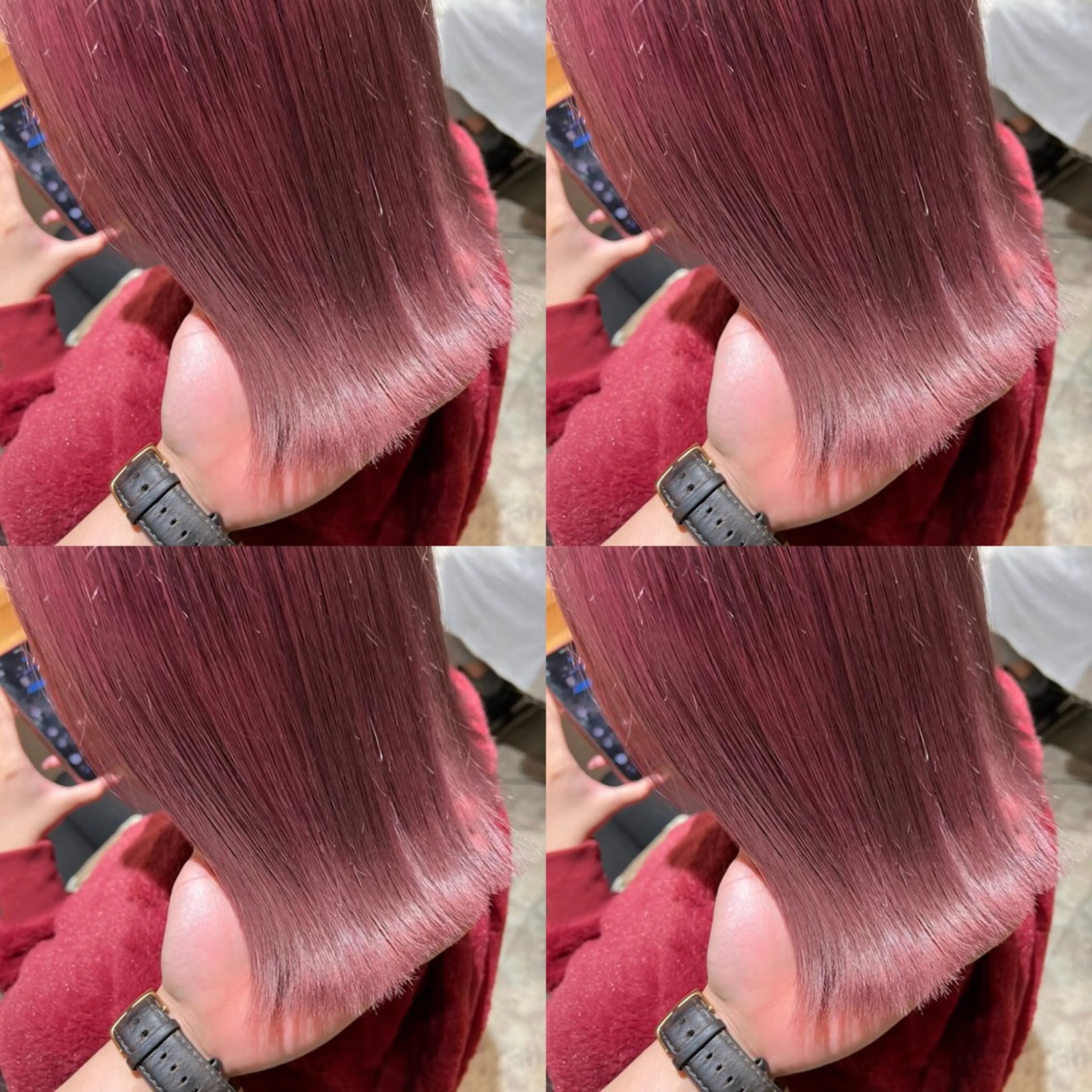 セミロング カラー ヘアアレンジ 💎韓国レイヤー× 髪質改善 ゆうま💎のヘアスタイル