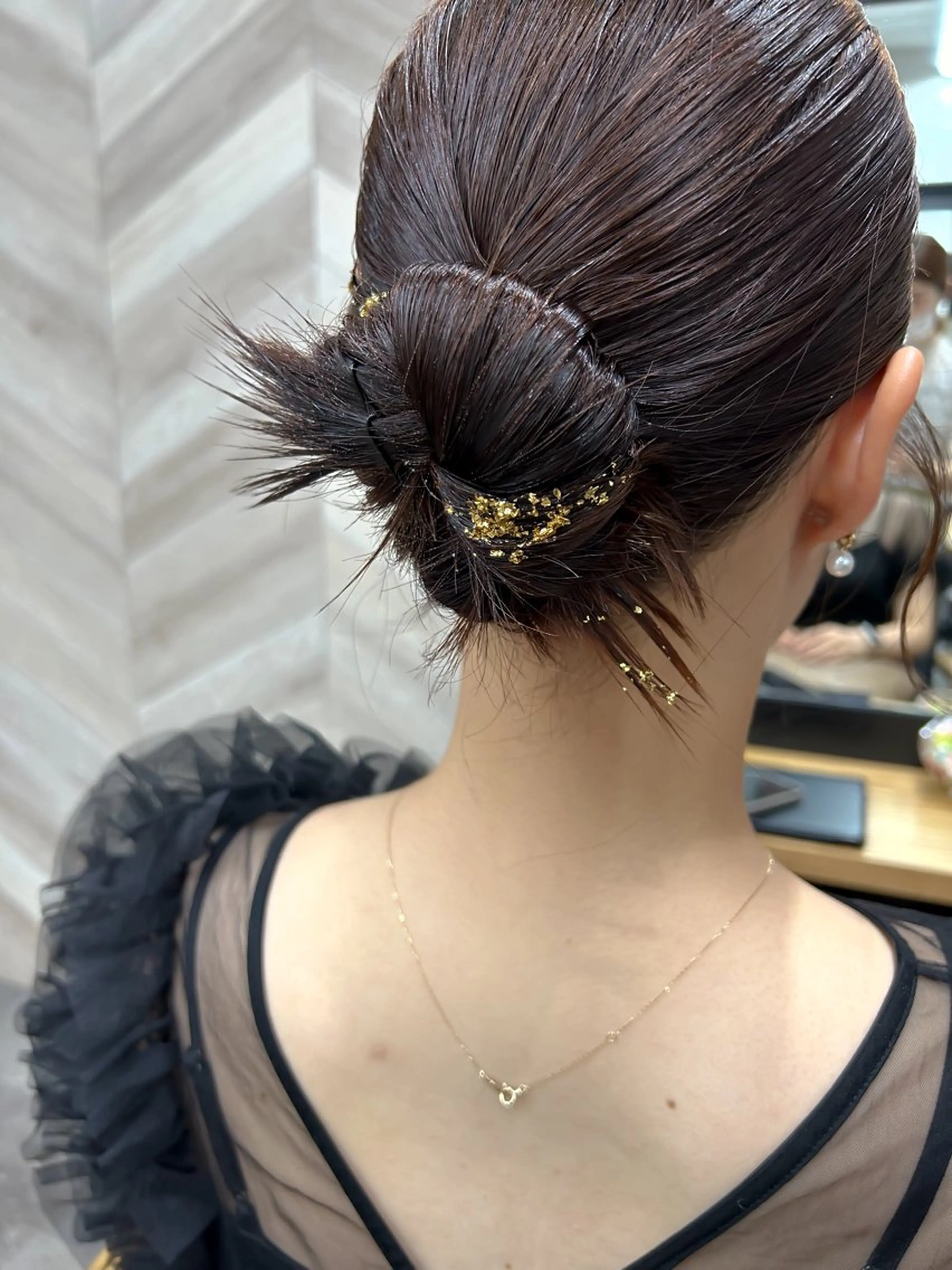 ミディアム ヘアアレンジ ヘアセット 飯塚 沙衣のヘアスタイル