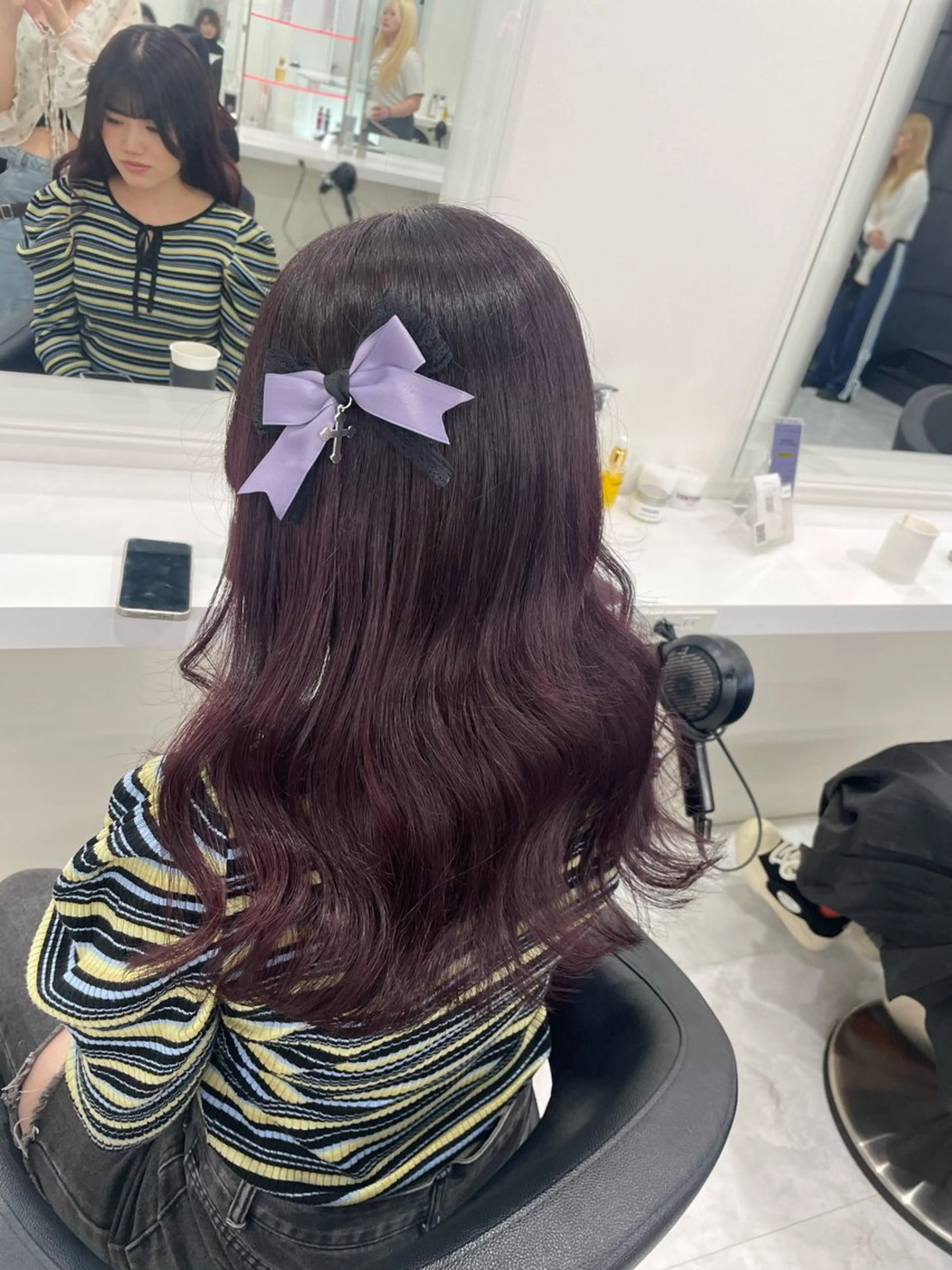 セミロング ケアカラー トリートメント 💗トレンド暖色ヘア Natsumi 💗のヘアスタイル