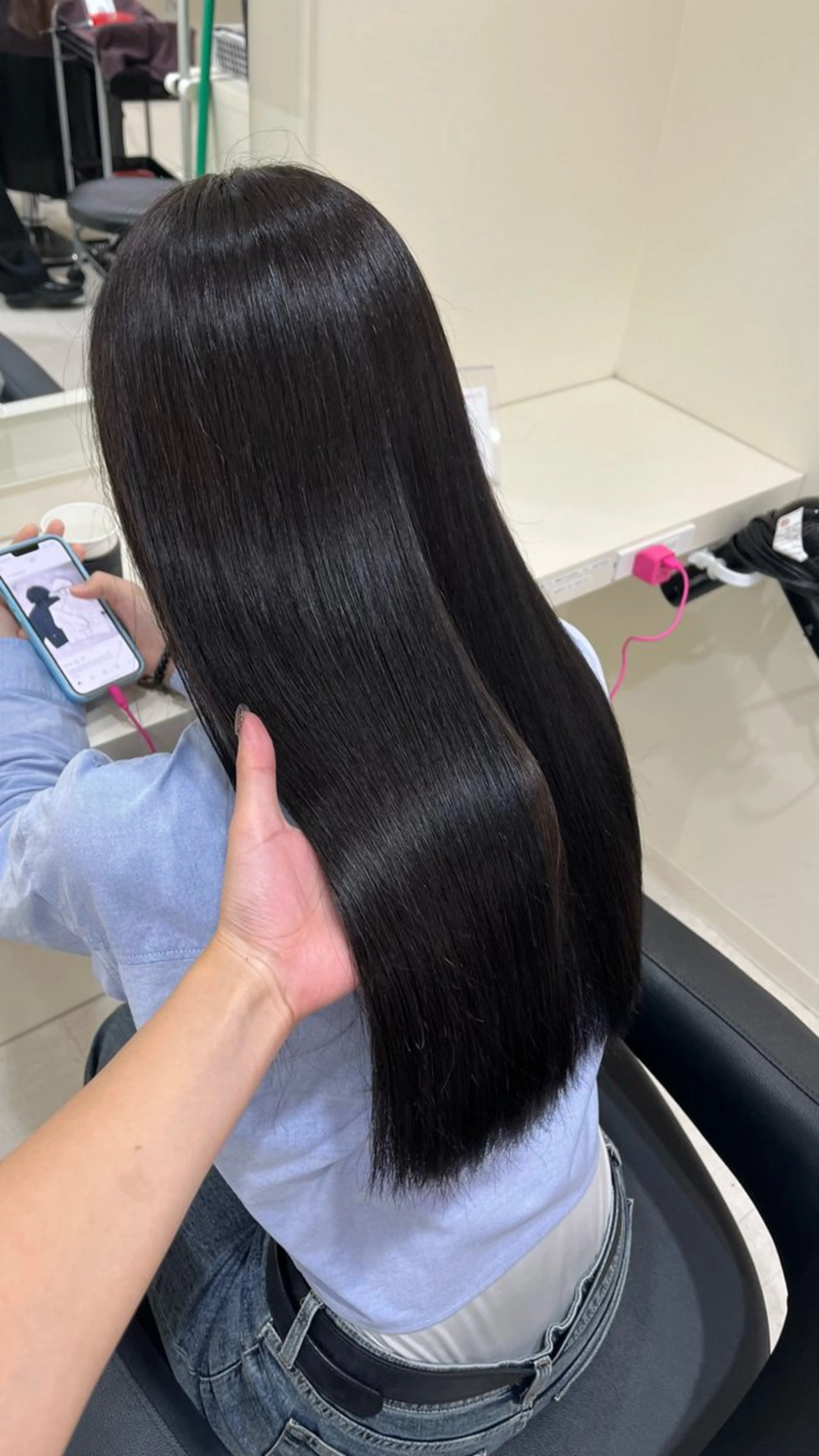 ロング カラー レイヤーカット 大人上品ベージュ 🎀HARUNAのヘアスタイル