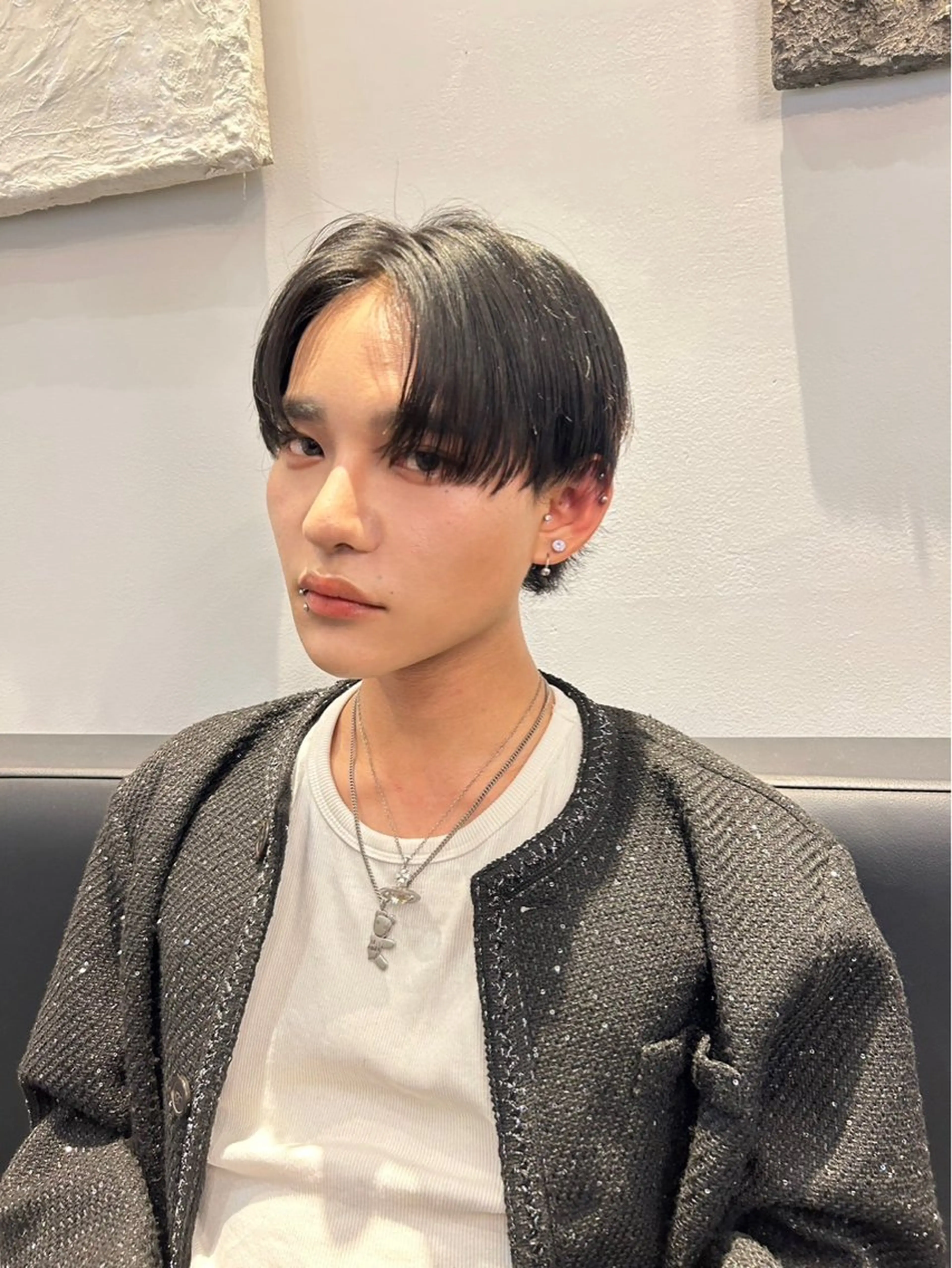 ショート メンズ カット 岡田大志🇰🇷 中/韓メンズヘアのヘアスタイル