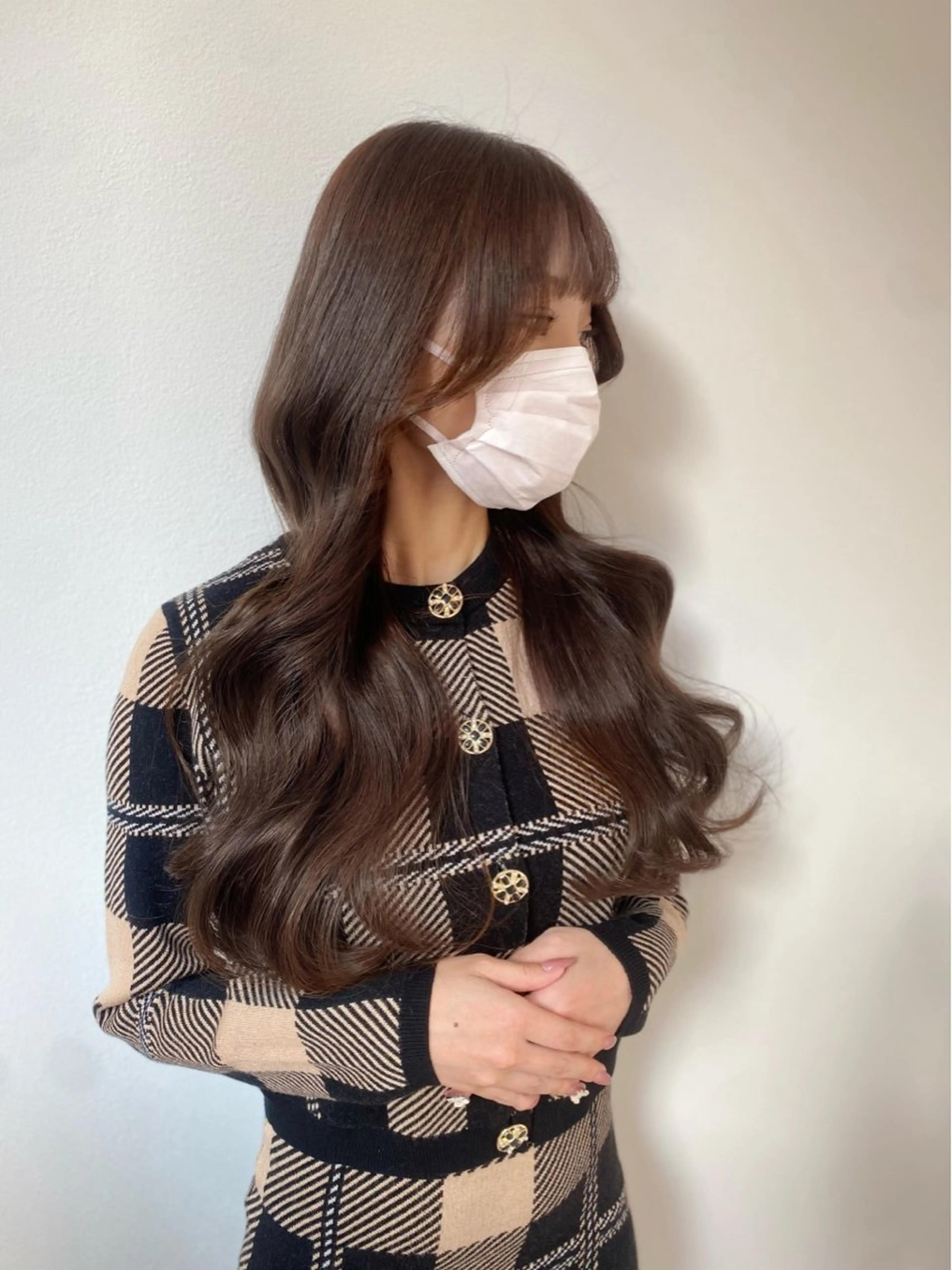 ロング カット ヘアカラー トリートメント 髪質改善韓国レイヤー SHIORI🦋のヘアスタイル
