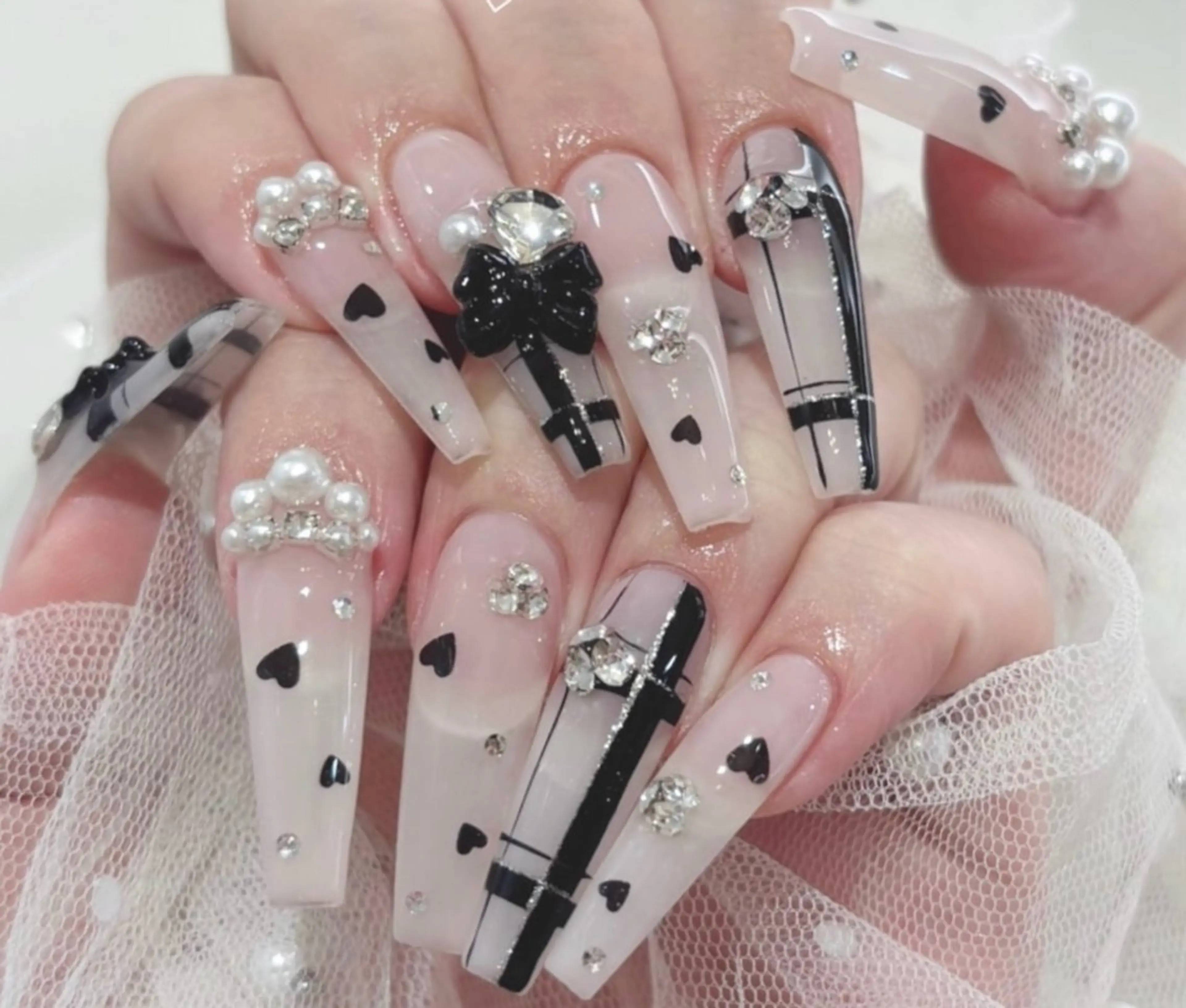 ネイル 韓国ネイル 持ち込み ニュアンスネイル ネイルチップ ハンドネイル TABI ANA.CHUOのネイルデザイン