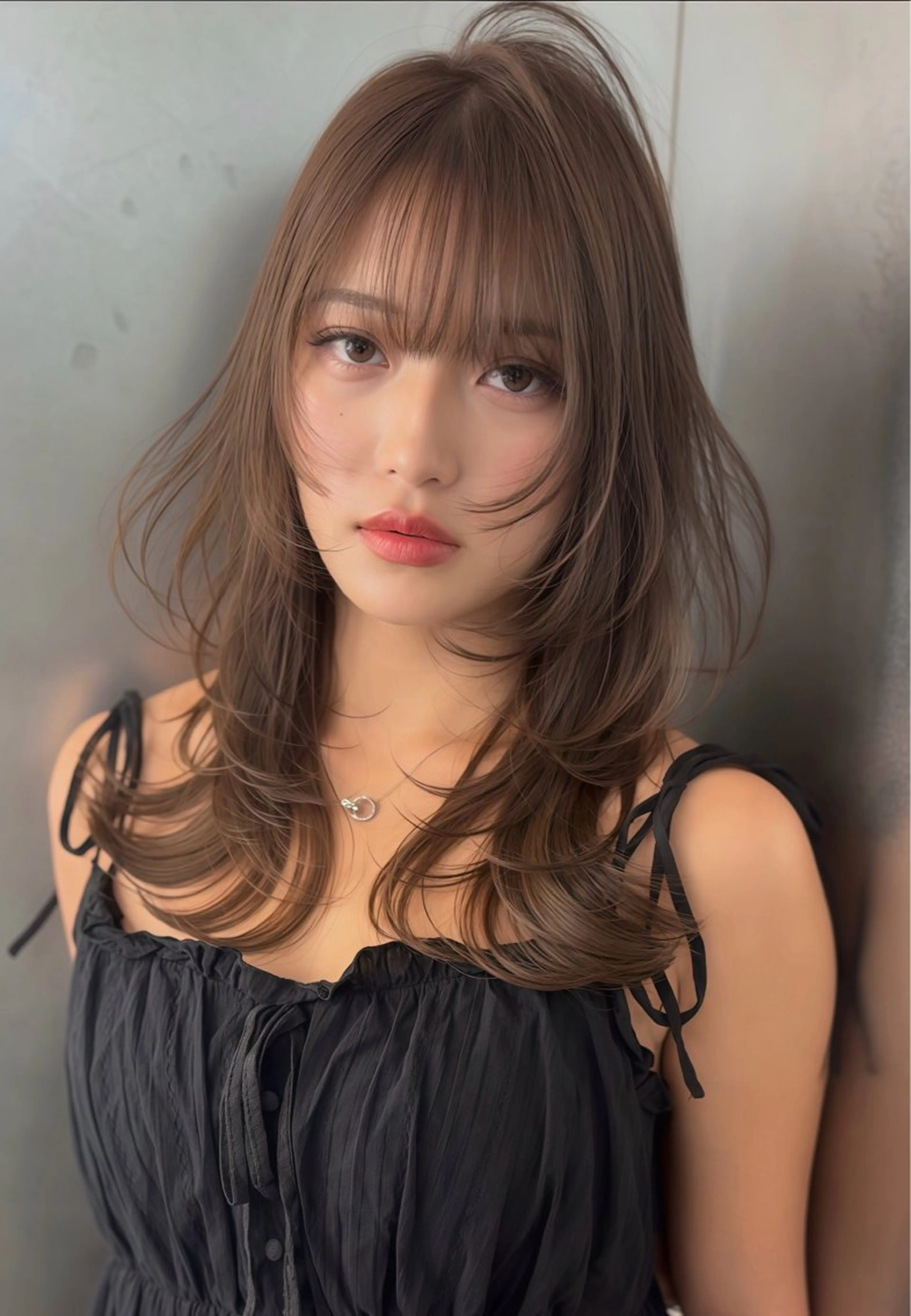 セミロング レイヤーカット シュルール所属・宮本 幸樹のヘアスタイル