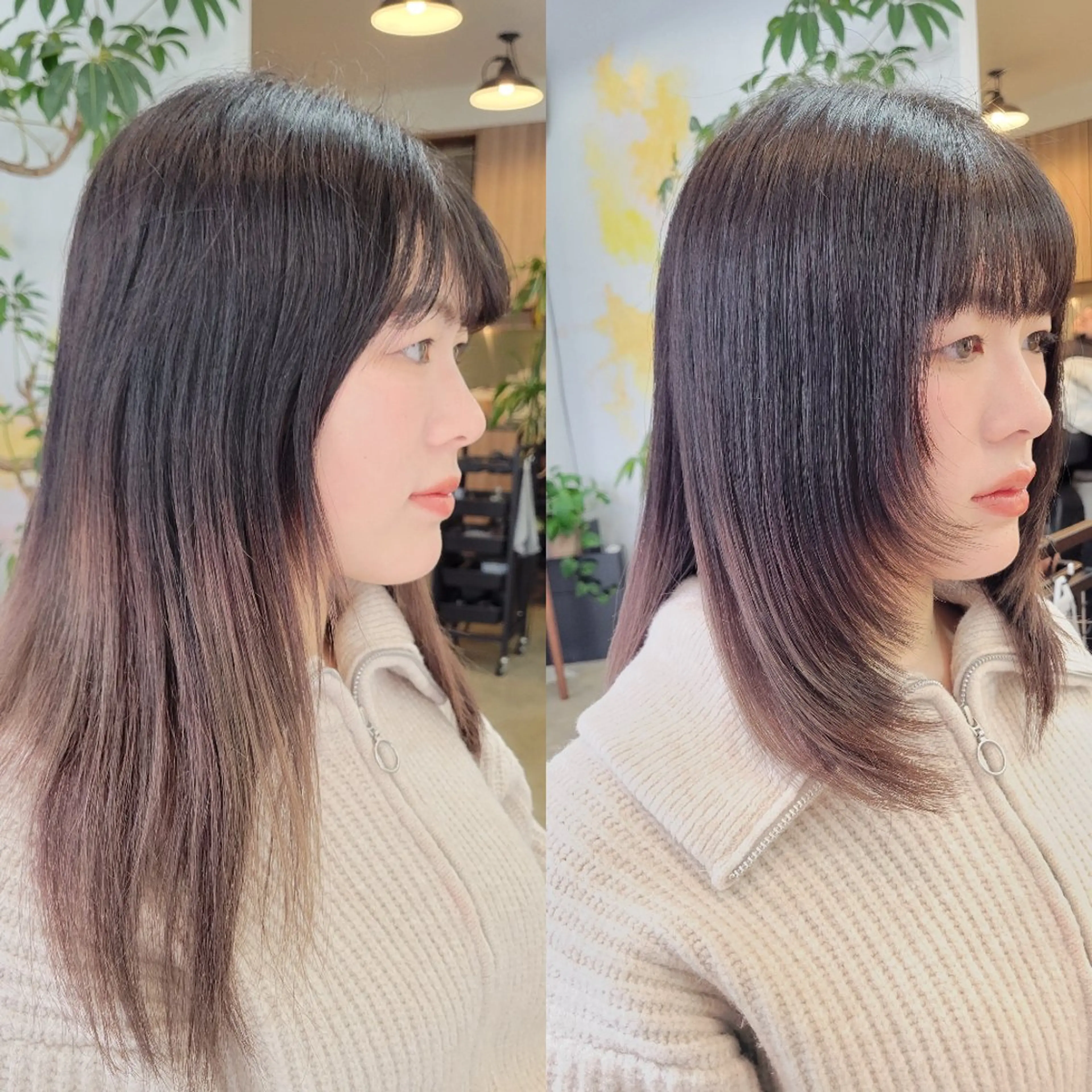 ミディアム レイヤーカット Beauty Salon Link所属・野村 果音(カノン)のヘアスタイル