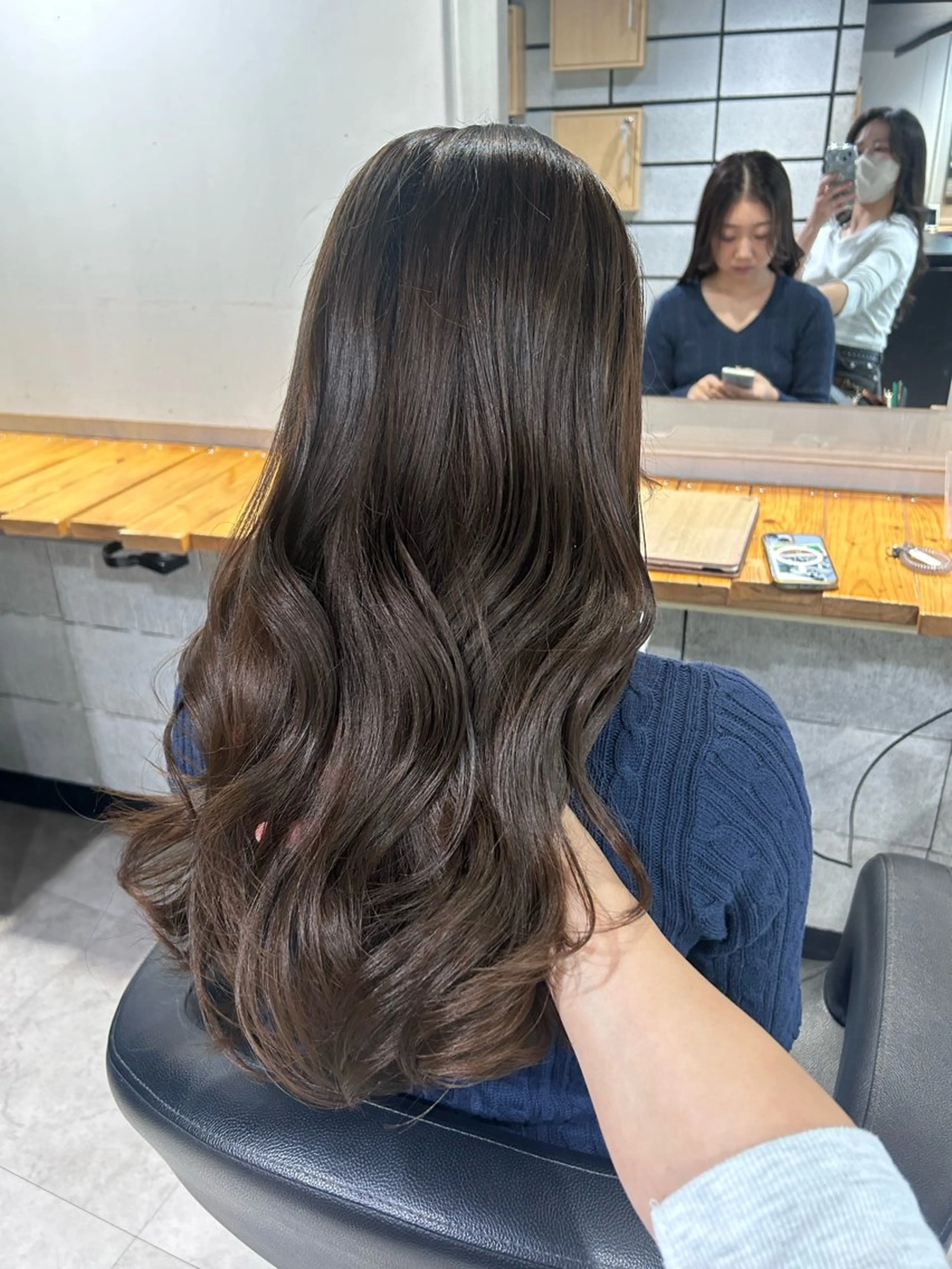 ロング カット ヘアカラー ヘッドスパ 韓国Style♡ Nanami🇰🇷のヘアスタイル