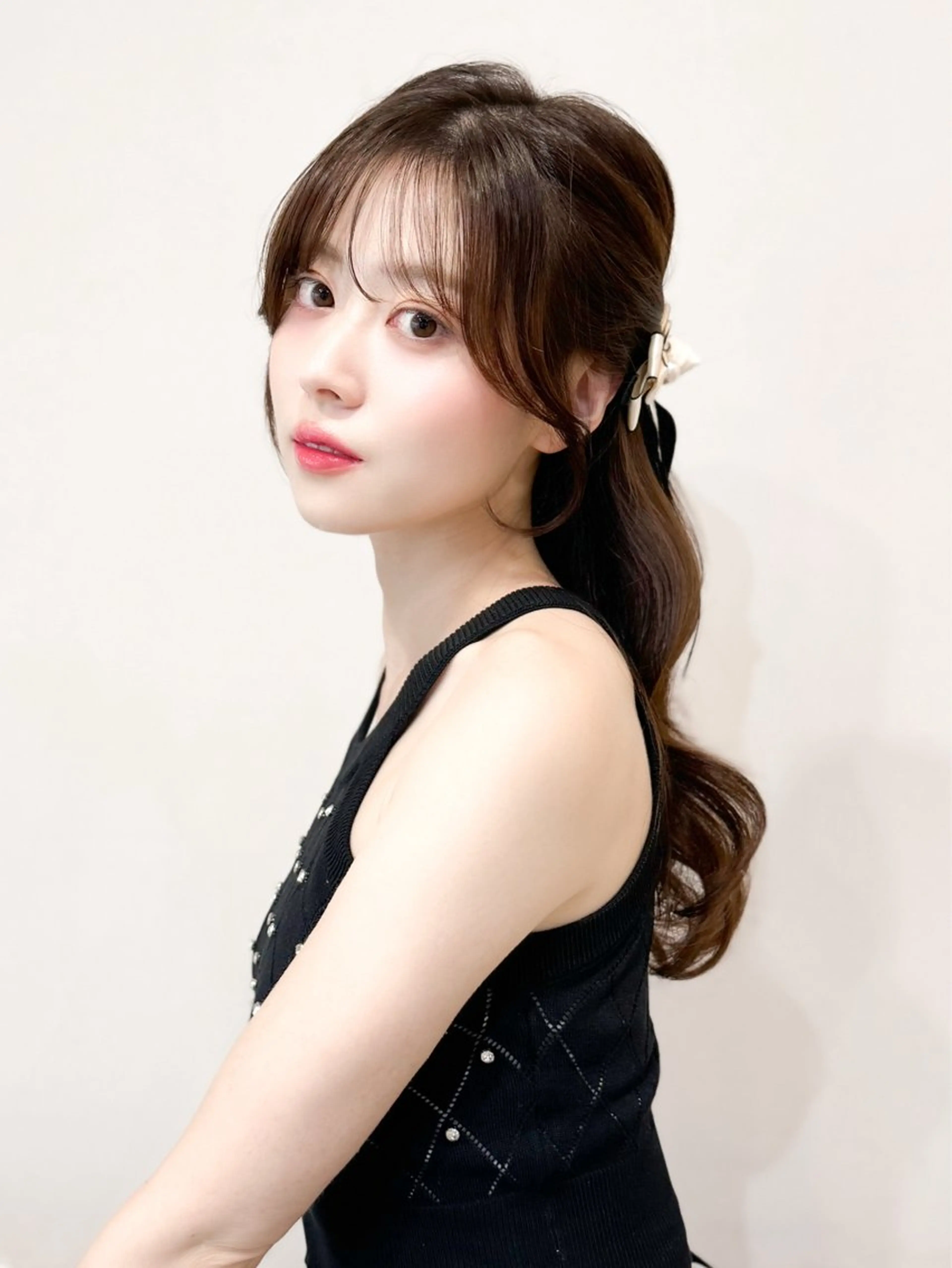 ロング 韓国アイドルヘア🤍 nanako🦋のヘアスタイル
