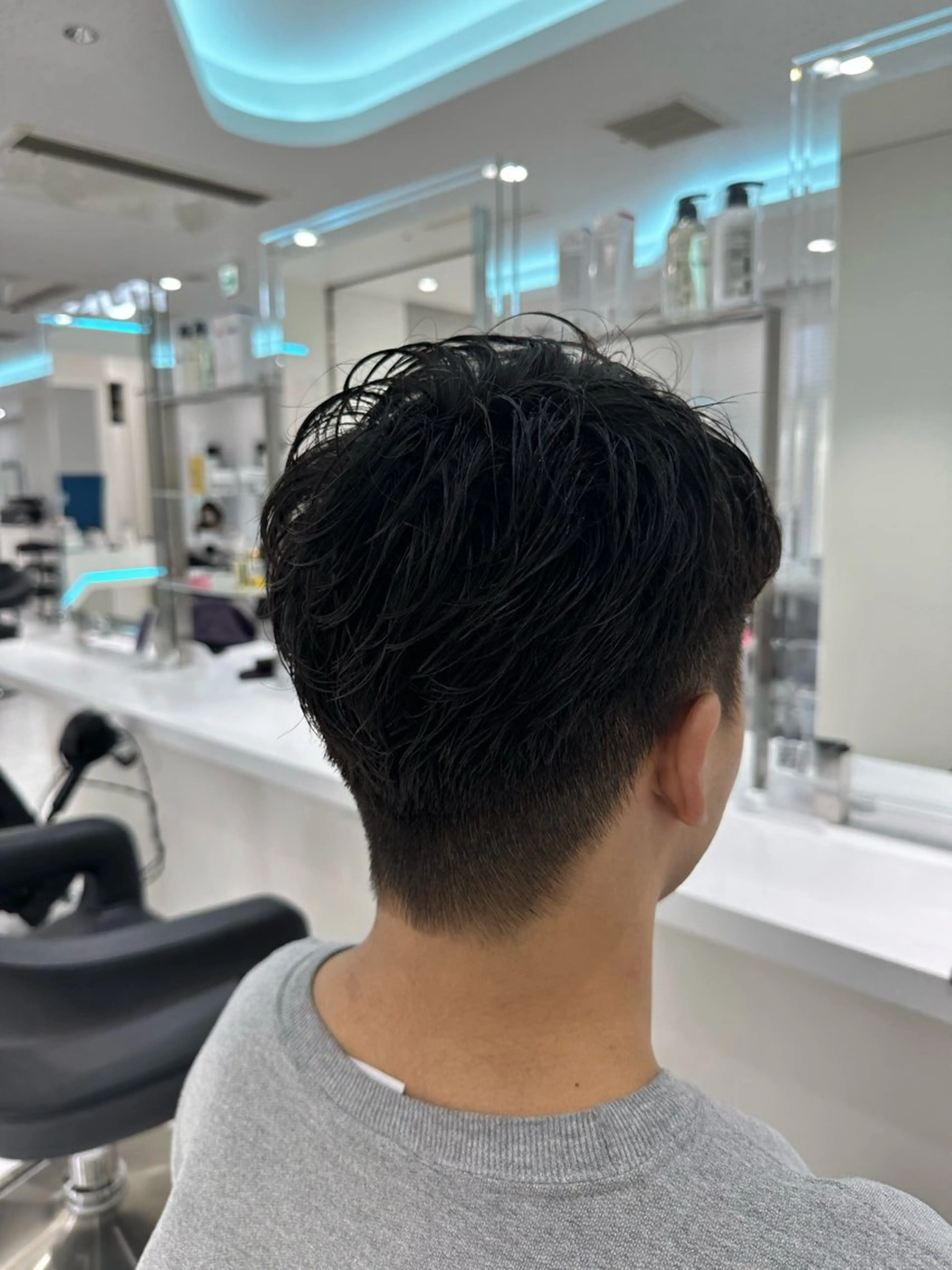 パーマ メンズ カット パーマ トリートメント ヘアセット ♡上品韓国髪♡ブラ ウン/SAYATOのヘアスタイル