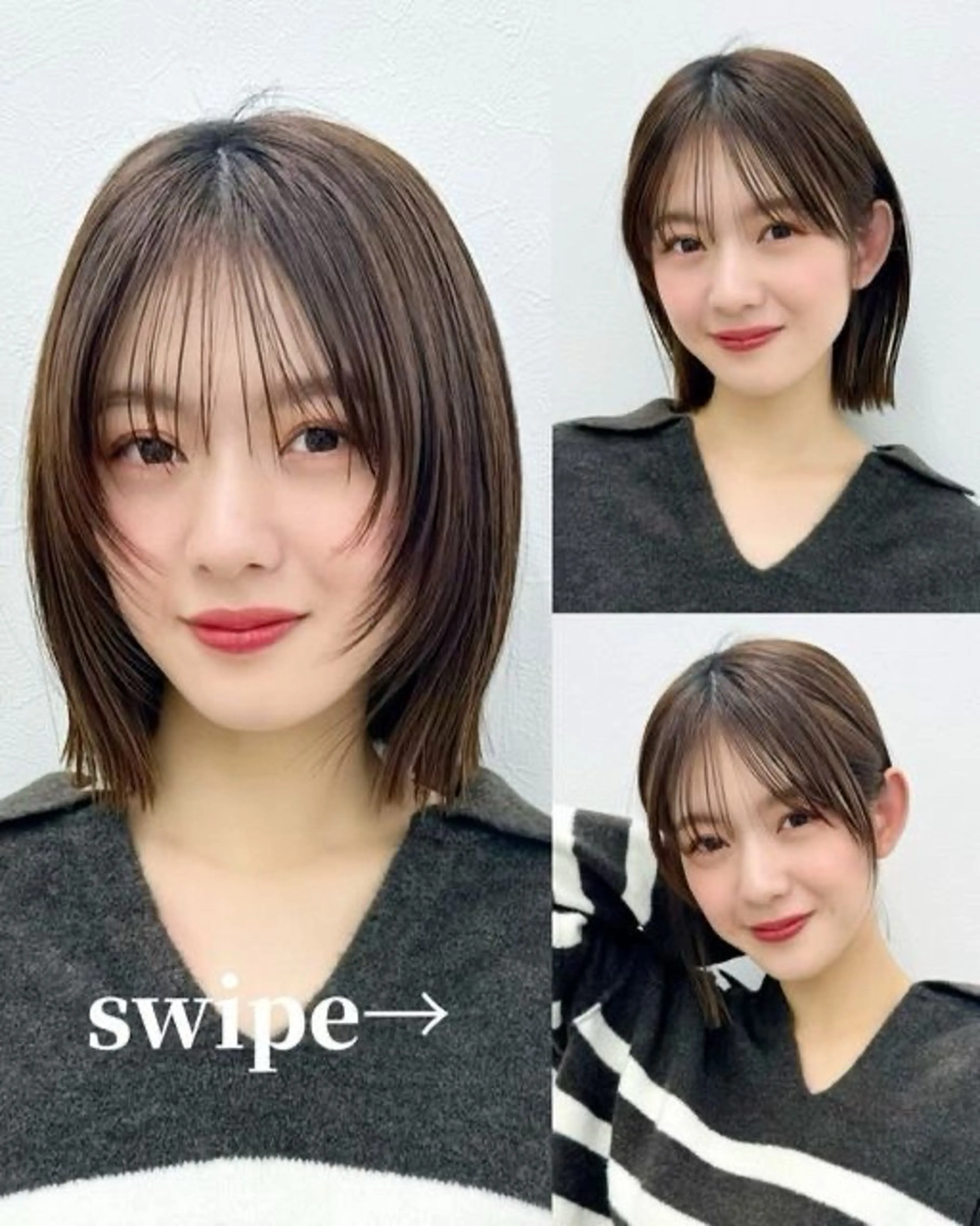 ミディアム レイヤーカット ショートカットパーマのヘアスタイル
