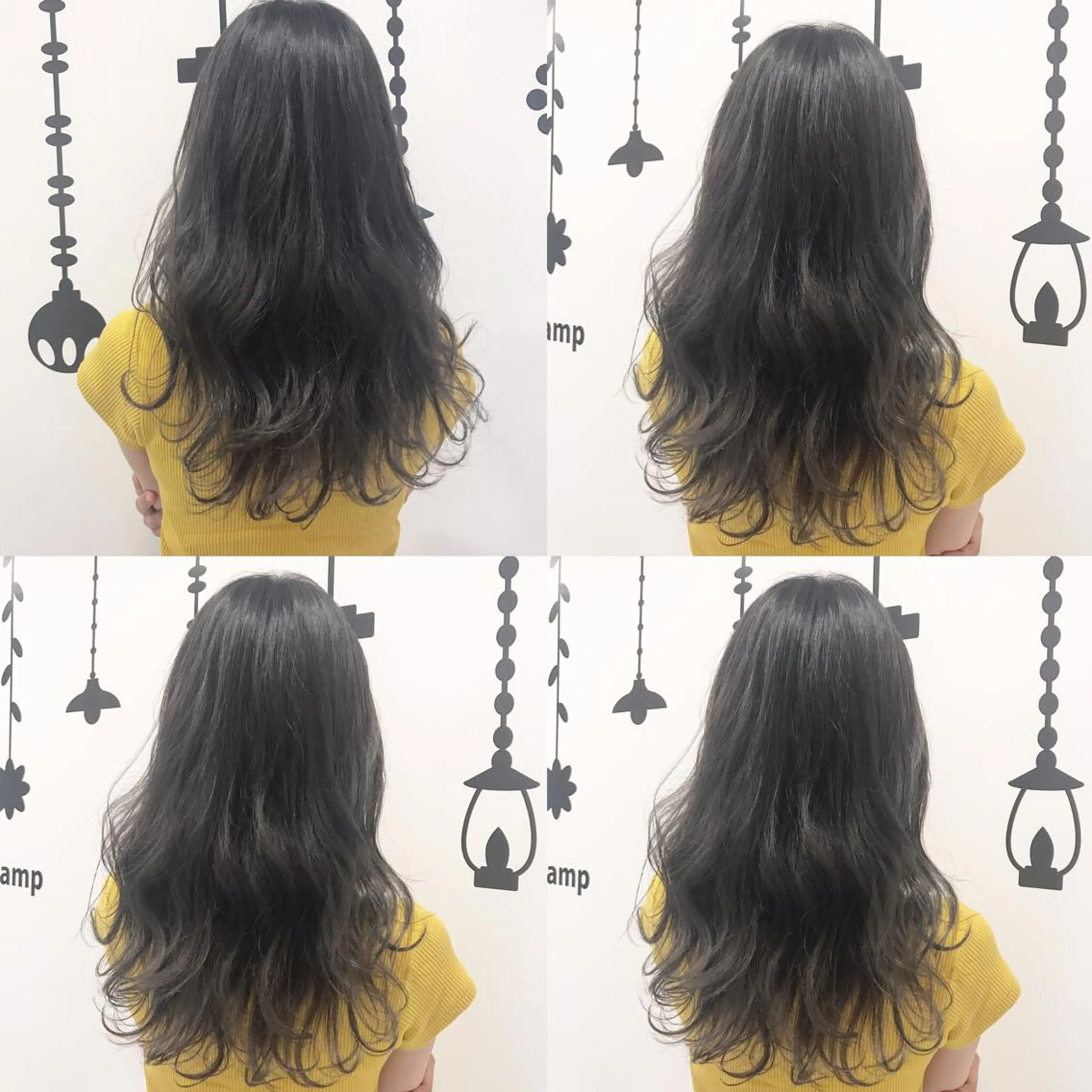 ロング カラー ブリーチ ダークグレー 村井 香怜のマツエク・マツパデザイン