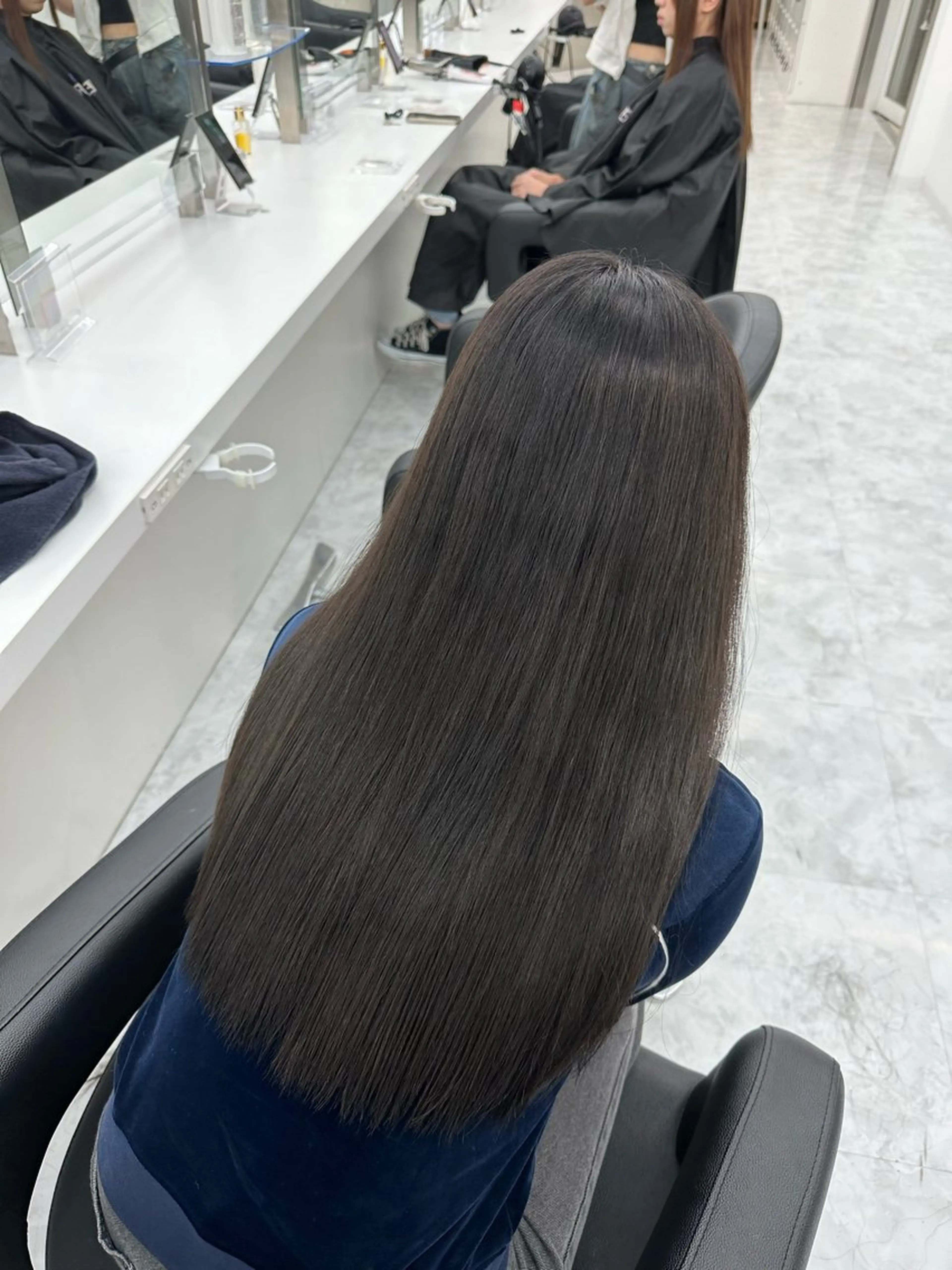 ロング ヘアカラー トリートメント ヘッドスパ ヘアセット rio🧚🏻‍♀️ 暖色/グレージュのヘアスタイル