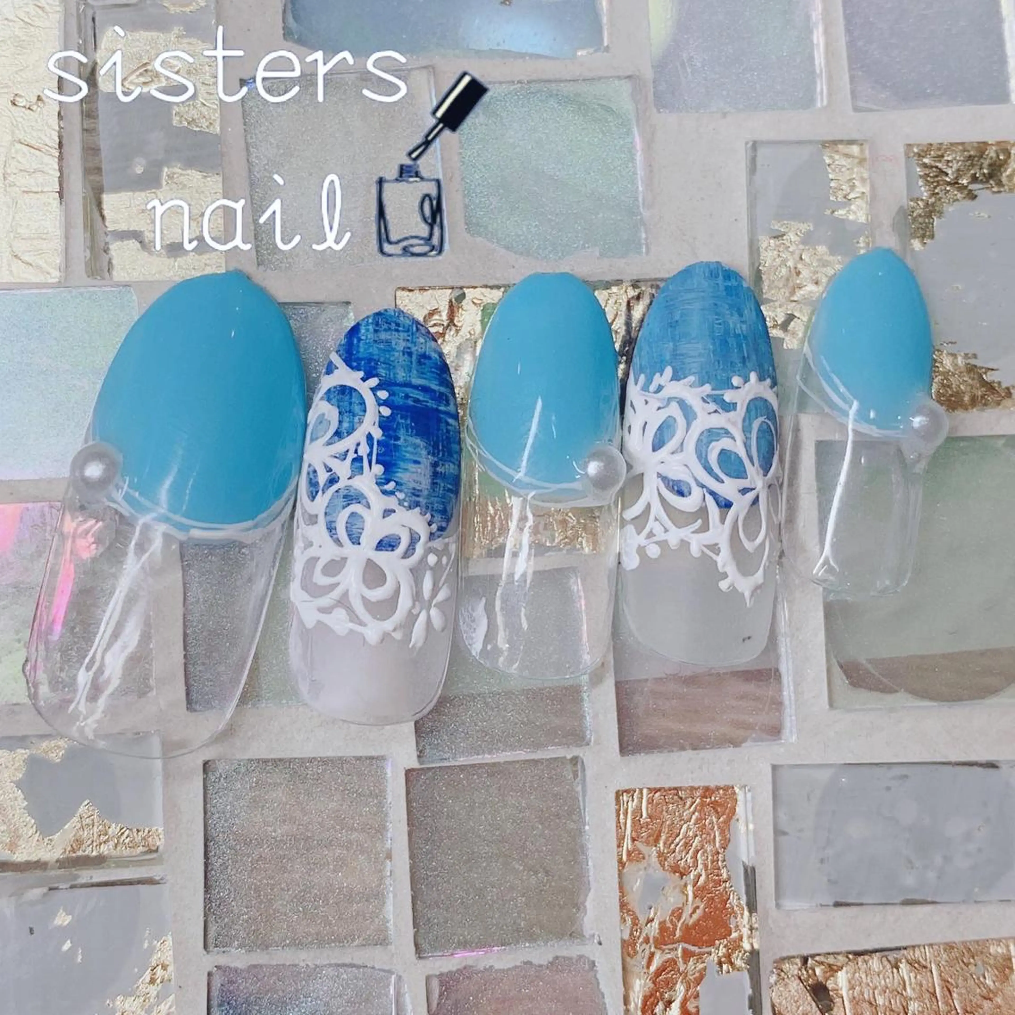 ネイル アートネイル 入学式 フラワーネイル フレンチネイル 卒業式 sisters nail.fのネイルデザイン