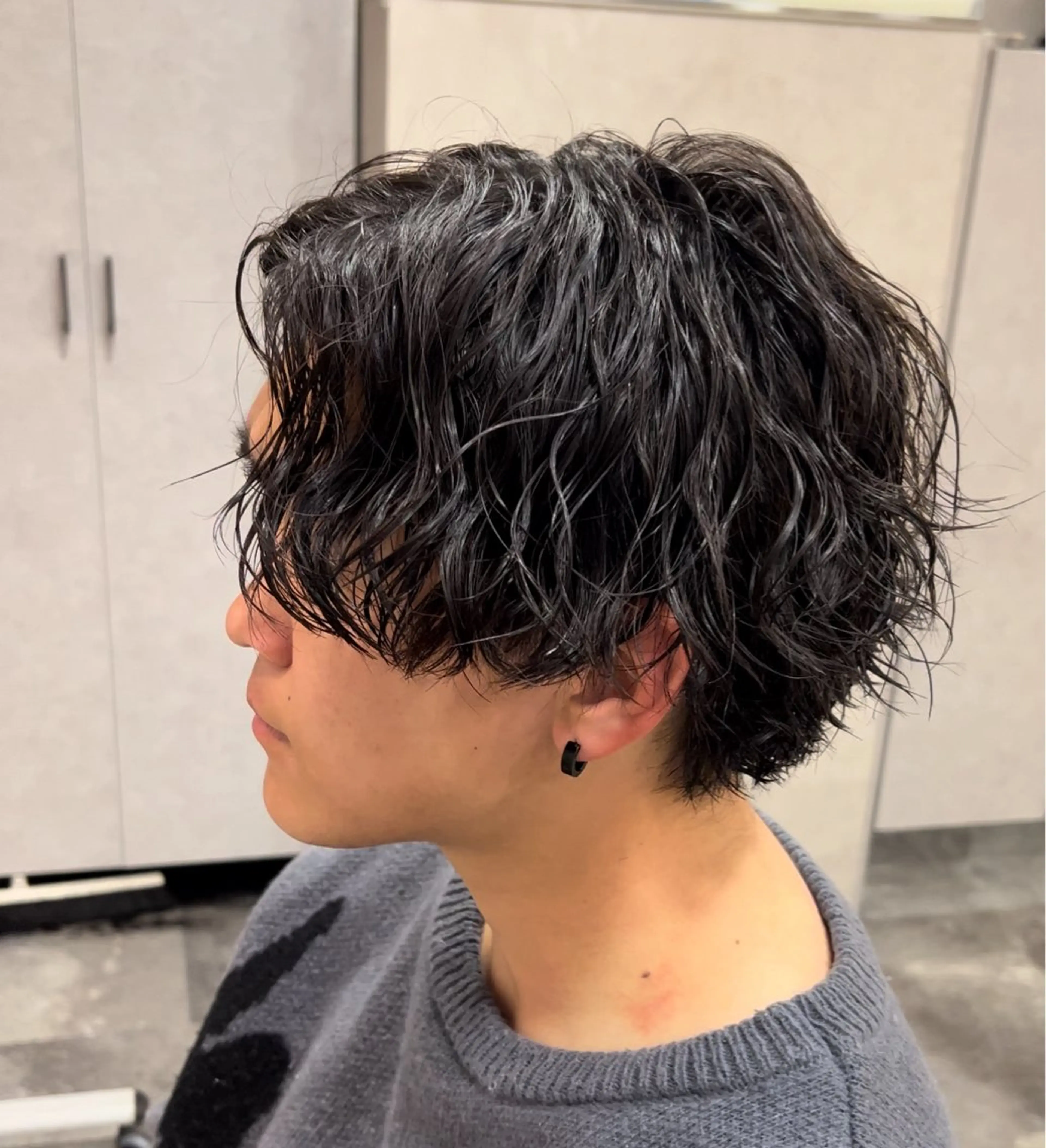 ミディアム パーマ ヘアアレンジ メンズ ミディアムパーマ メンズパーマ ツイストスパイラルパーマ スパイラルパーマ メンズ特化/カラー/ パーマ/ケイシンのヘアスタイル