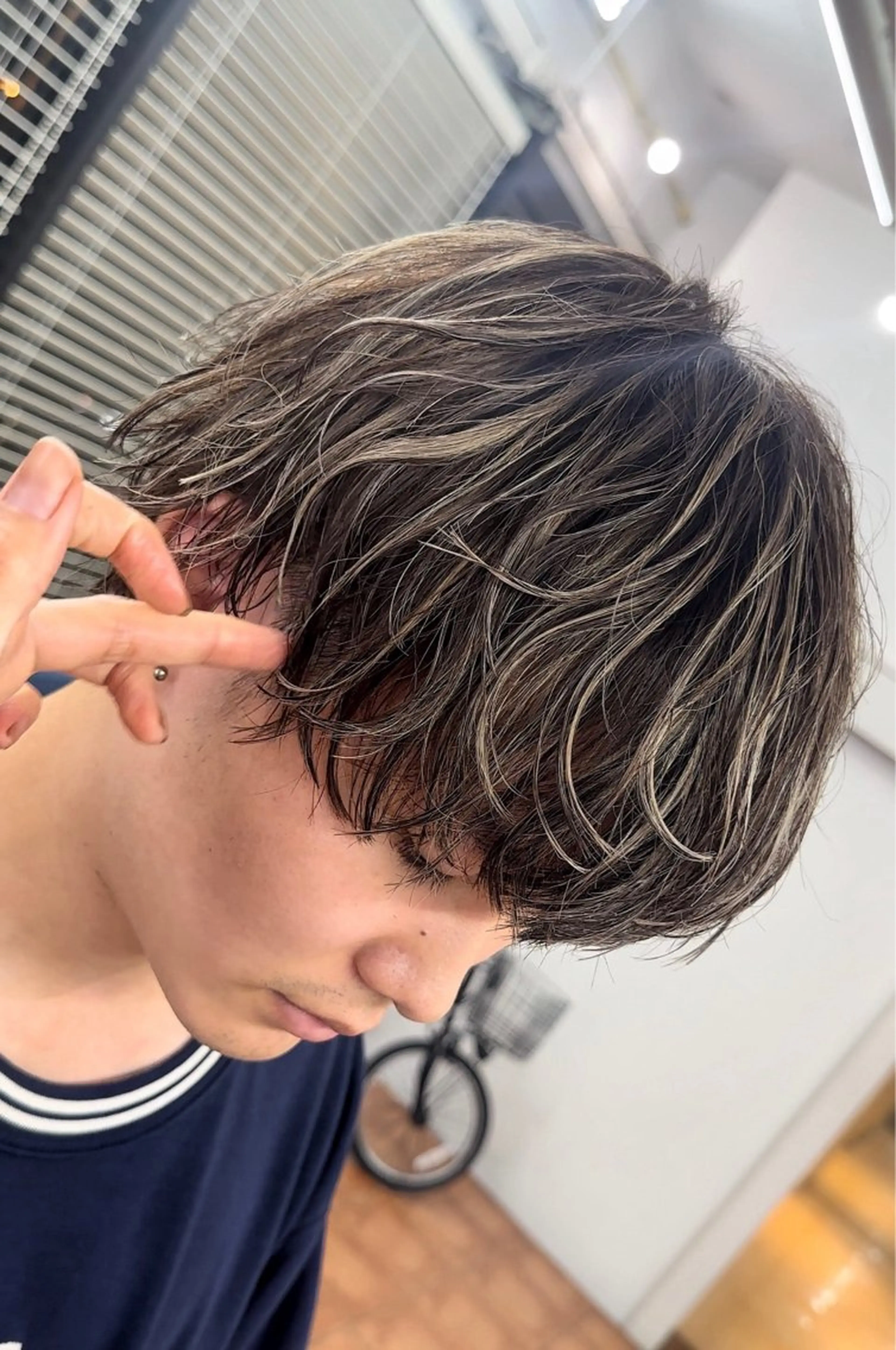カラー メンズ ヘアカラー メンズカット ‪‪/メッシュのヘアスタイル