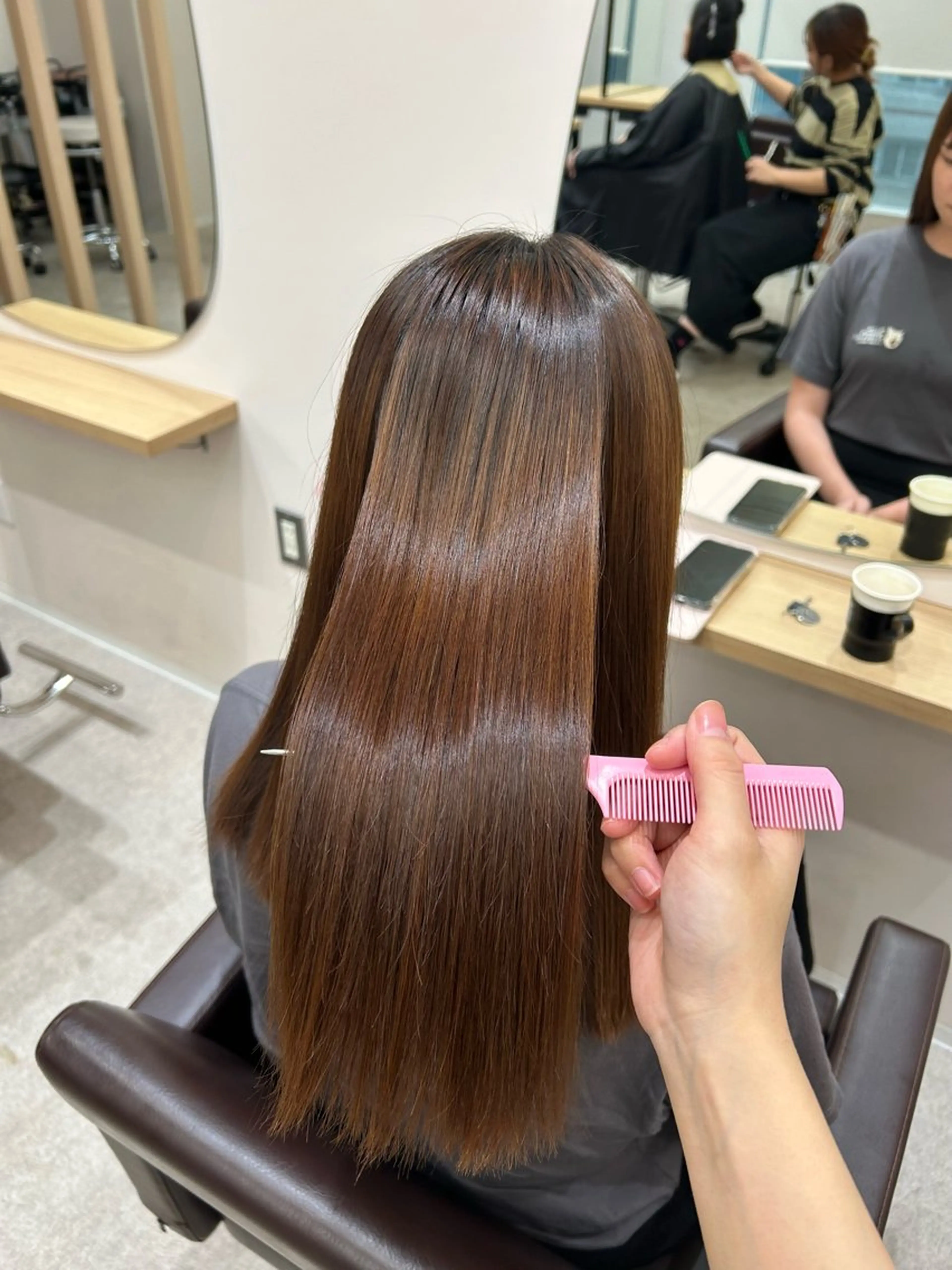 ロング 縮毛矯正 トリートメント トリートメント 透明感✨/ハイトーン /🌸ERI🌸のヘアスタイル