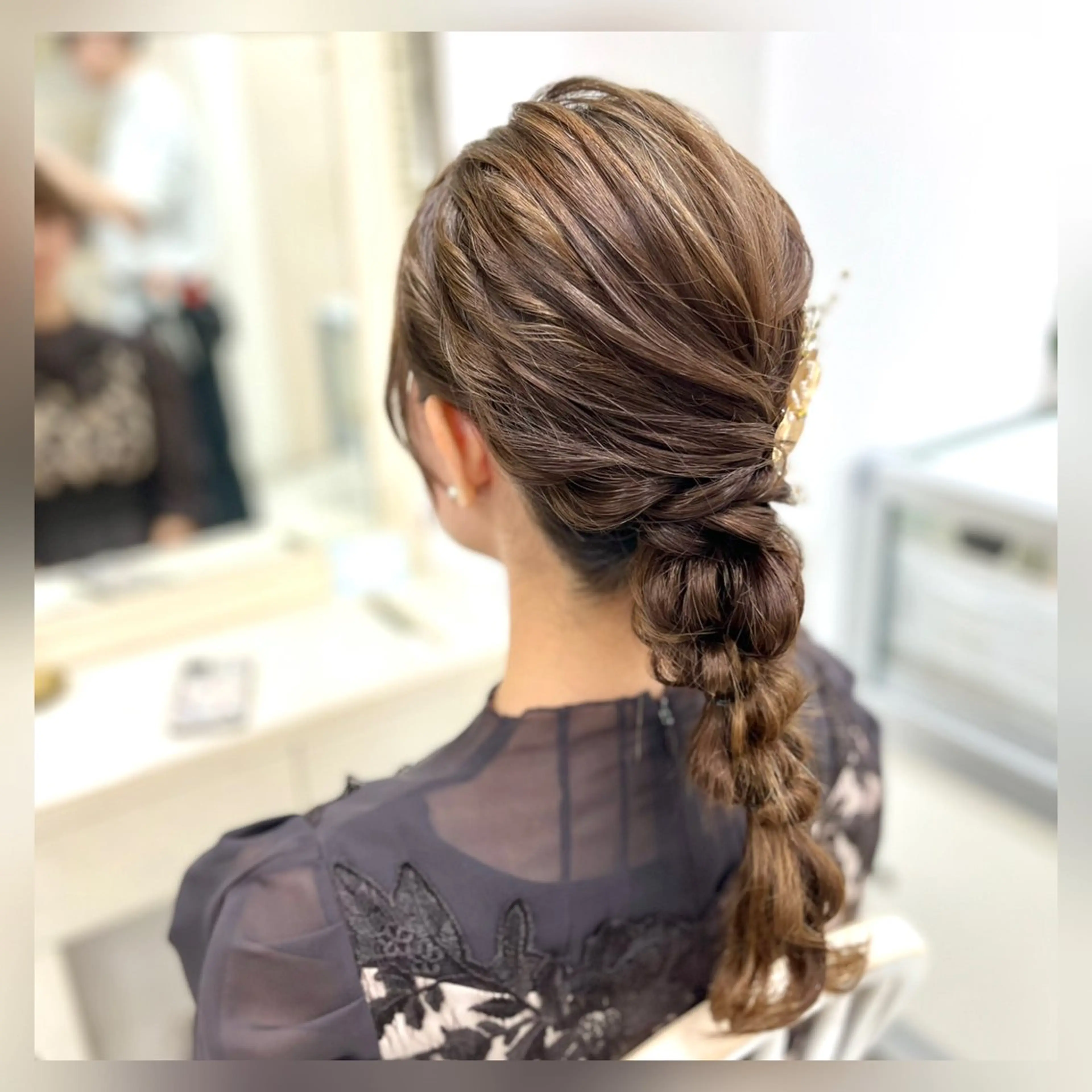 ヘアセット 似合わせヘアメイク 💐オダギリチアキのヘアスタイル