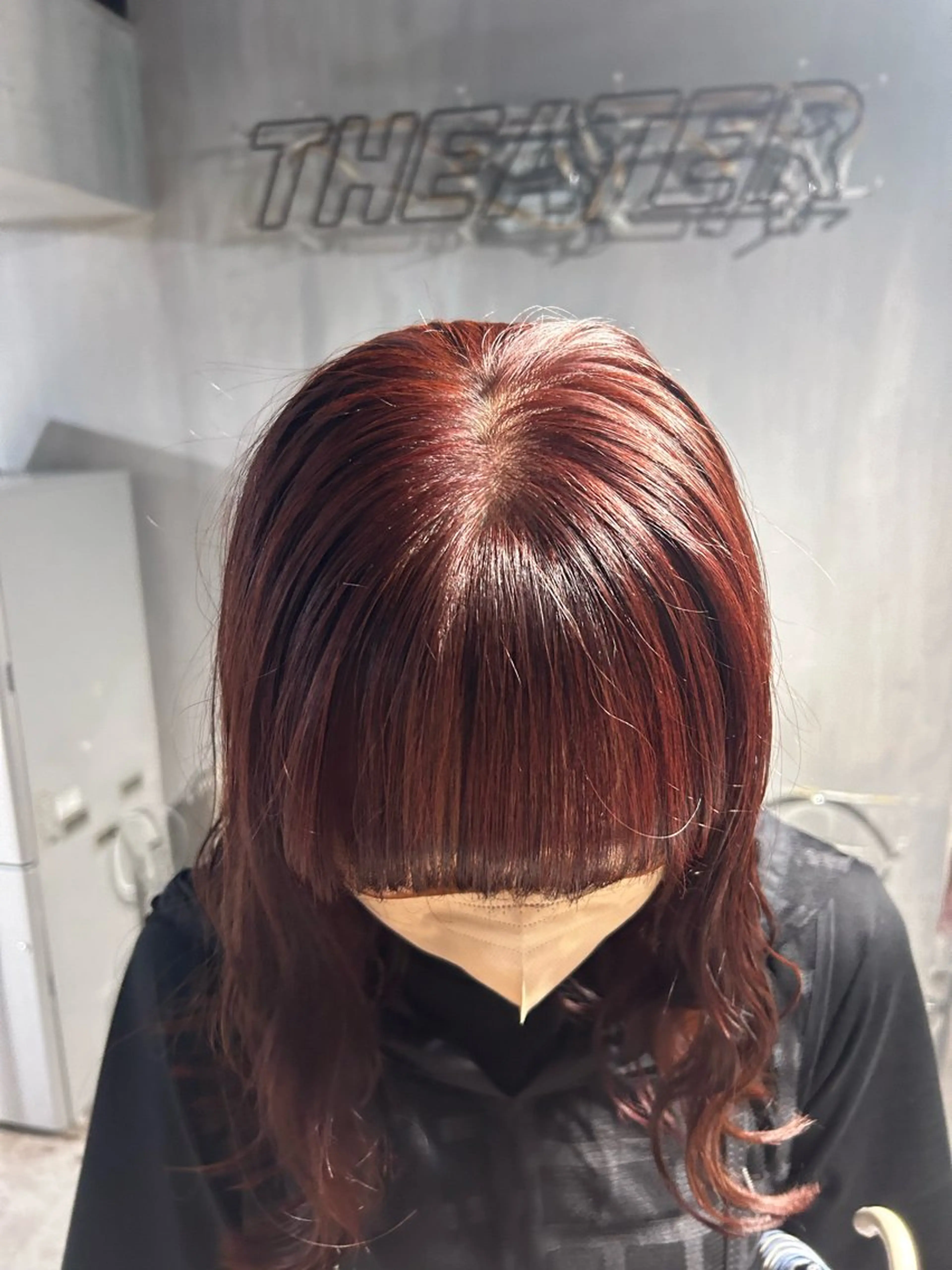 セミロング カラー ブリーチ ブリーチなしカラー 愛結 暖色カラー🎀🩰のヘアスタイル