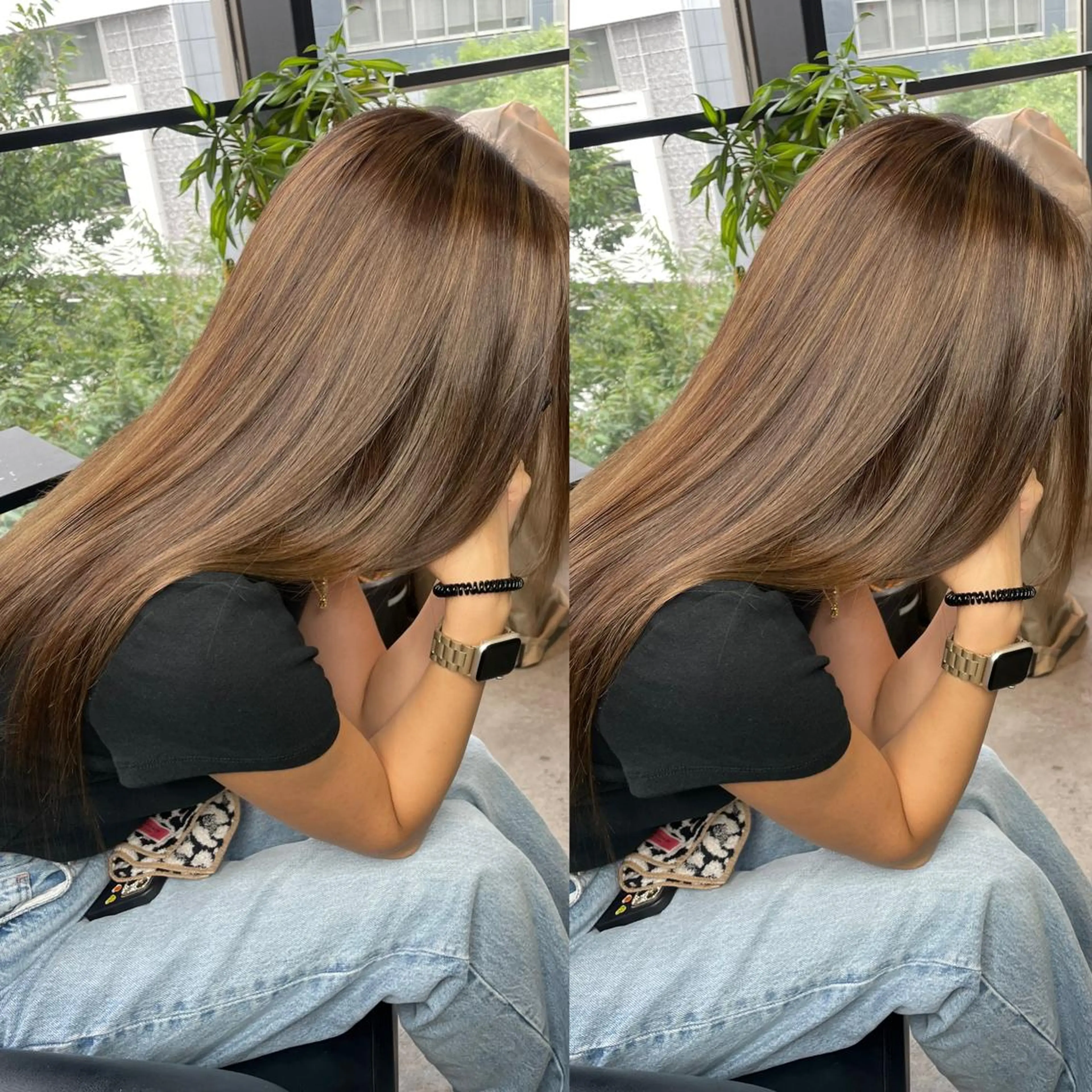 ロング カラー ヘアアレンジ 色気グレージュ 🤍kosuke🤍のヘアスタイル