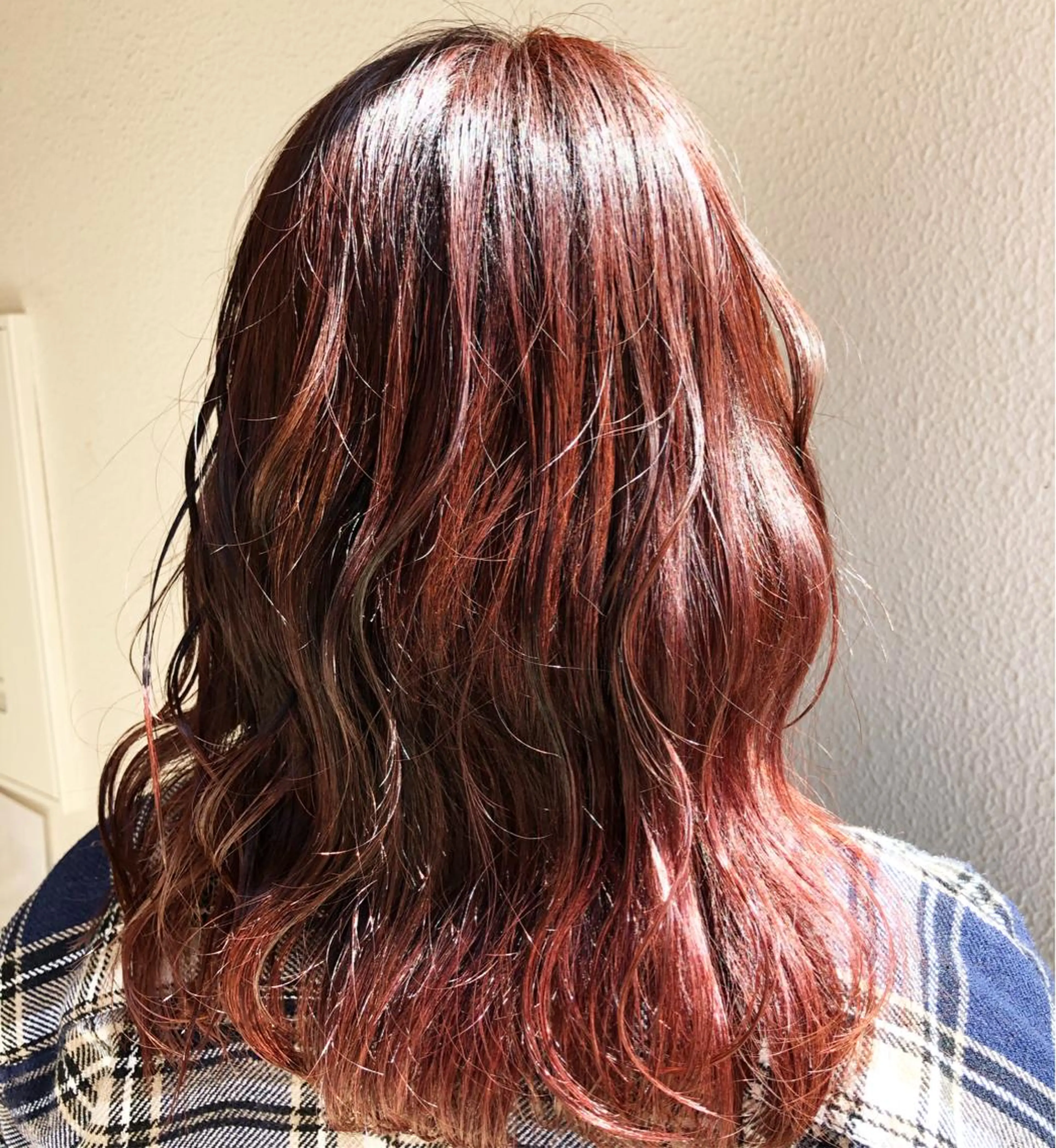 セミロング カラー カシス edge.所属・くまがい みゆ【edge.】のヘアスタイル