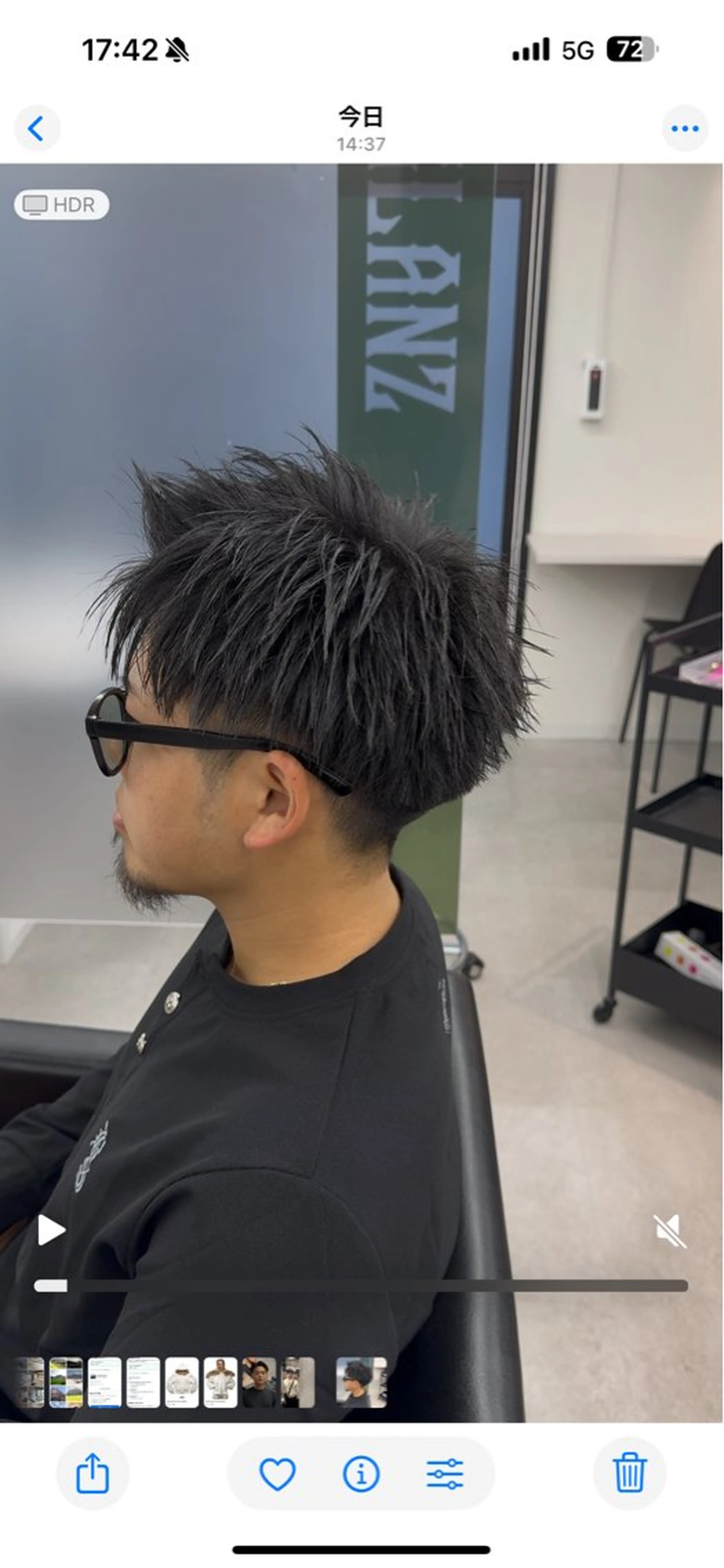 ショート メンズ アップバング REGNO.by.GLANZ メンズサロン所属・榮 祈和人のヘアスタイル