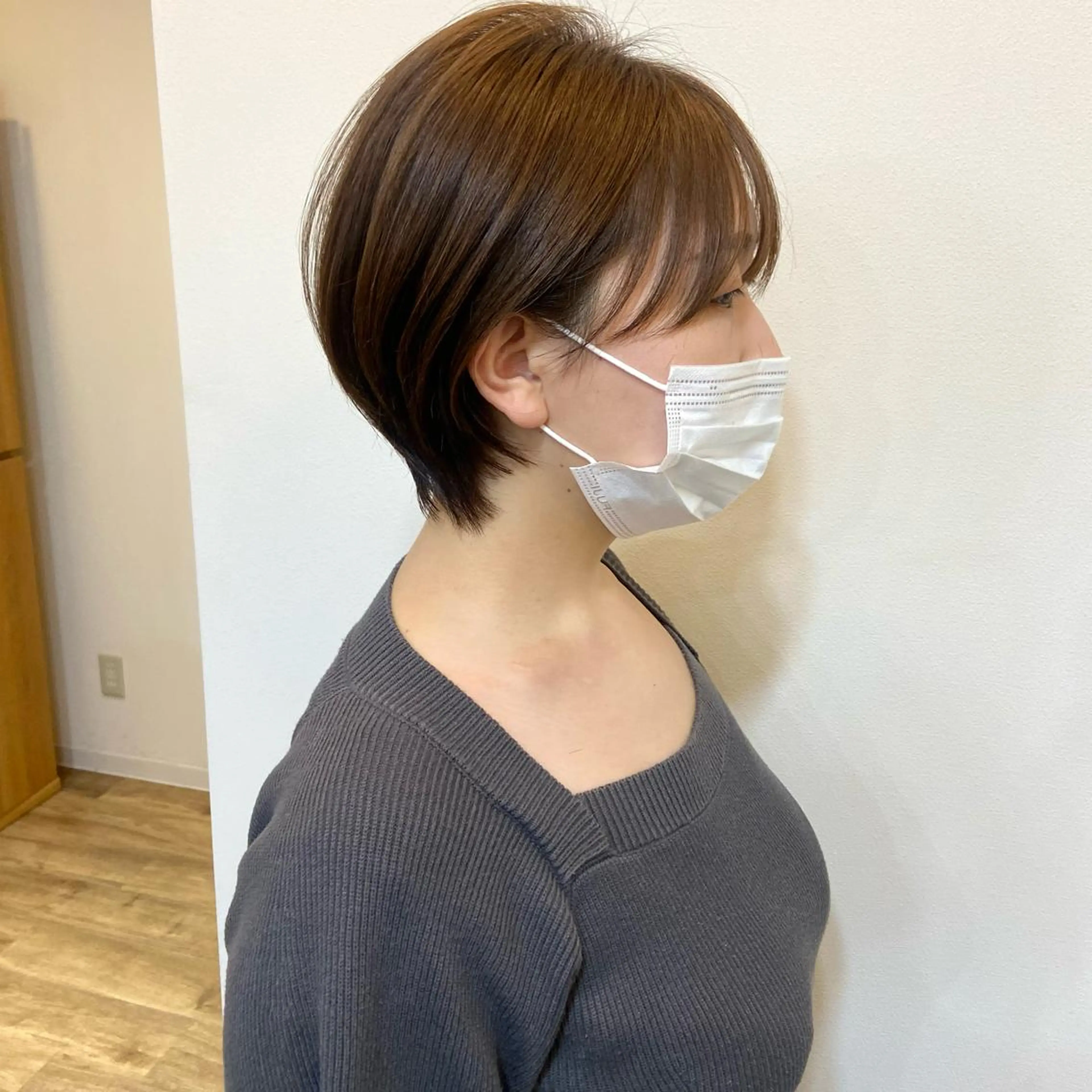 ショート ボブ ハイライト 髪質改善 ショートヘア mai 🥀 パーマモデル募集🌀のヘアスタイル