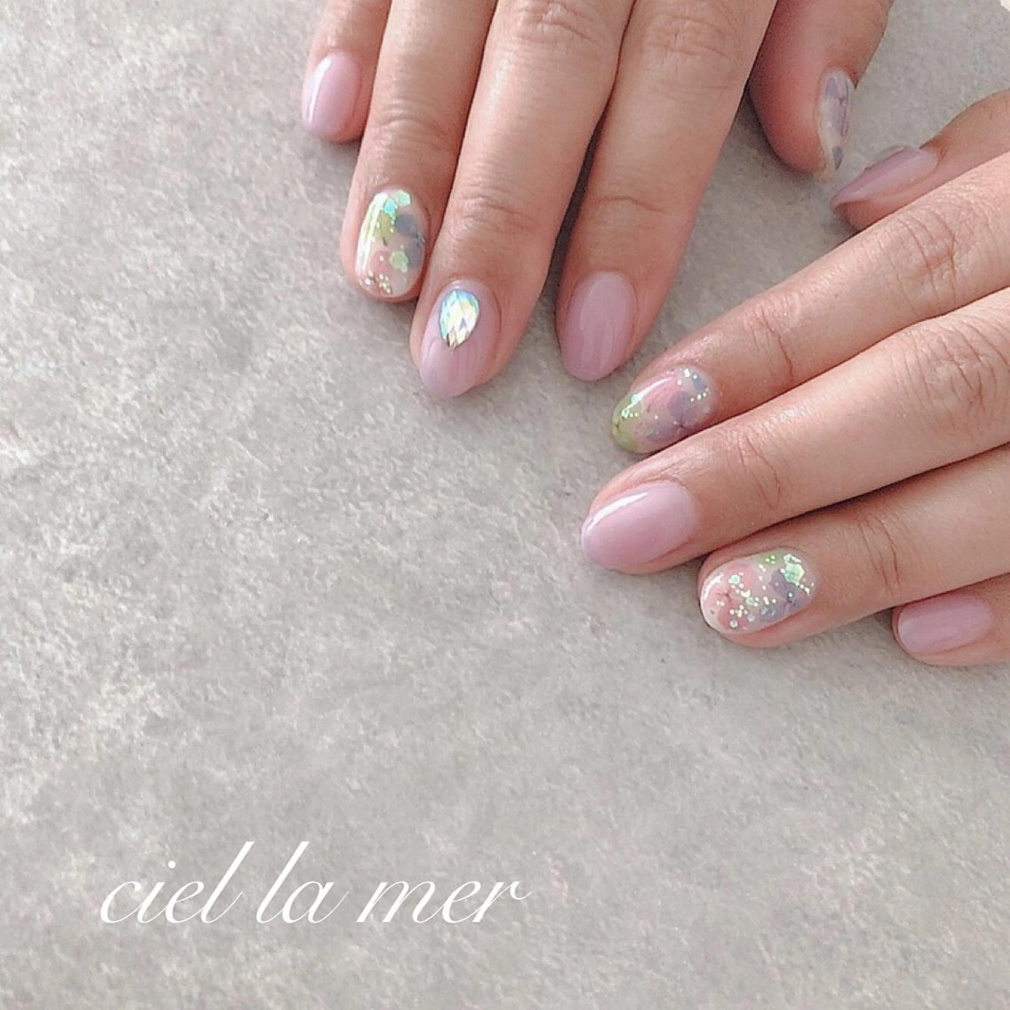 ネイル ハンドネイル フットネイル ciel la merのネイルデザイン