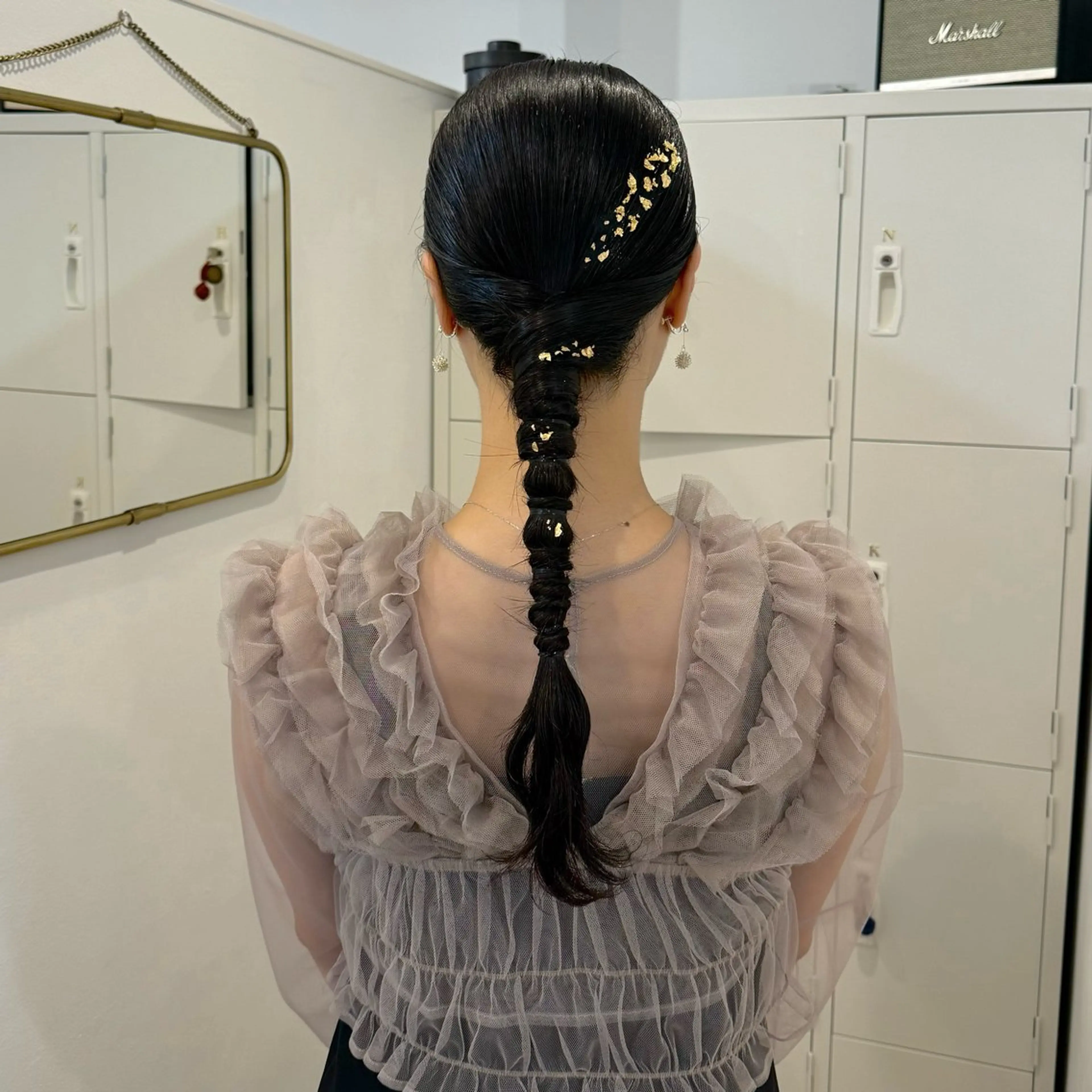 ロング ヘアセット canon/ベージュ /透明感カラーのヘアスタイル