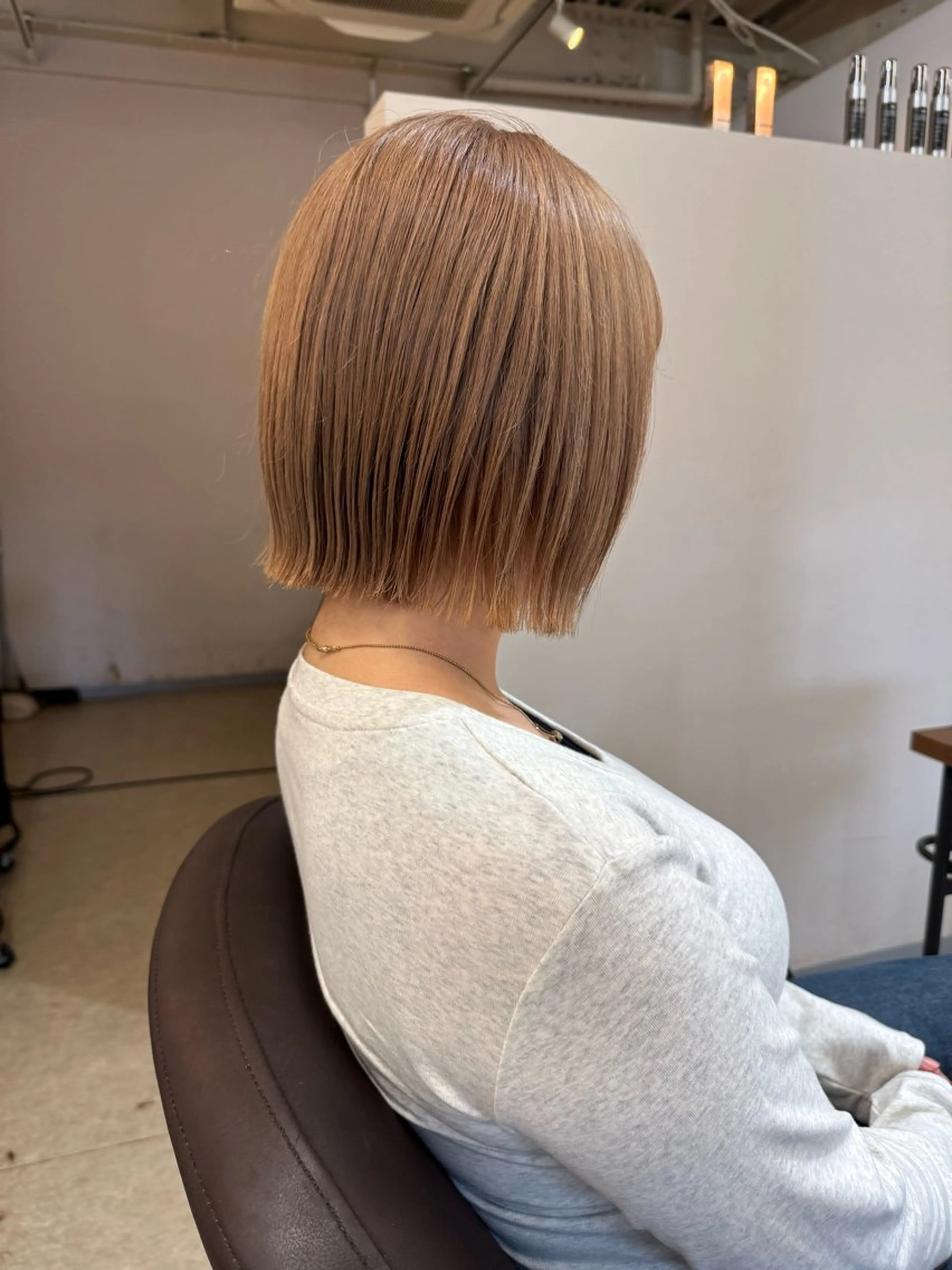 ショート ボブレイヤー ボブ 韓国風ヘア レイヤーカット ショートヘア ヘアカラー トリートメント ✨髪質改善美髪矯正✨ ボブ/韓国レイヤー✨のヘアスタイル