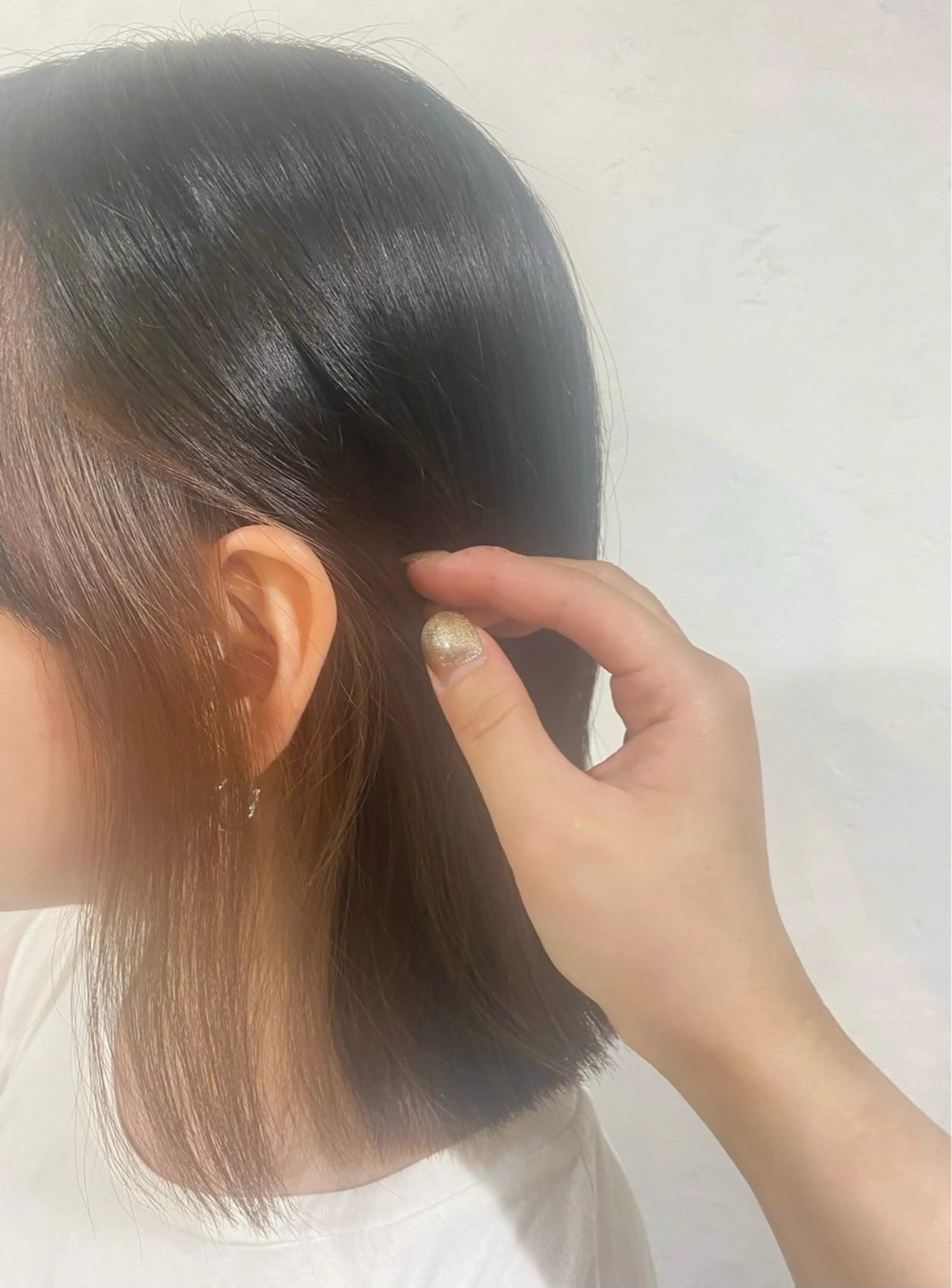 カラー グレージュ ヘアカラー 韓国ヘア/ボブ ♡̴ kayaのヘアスタイル