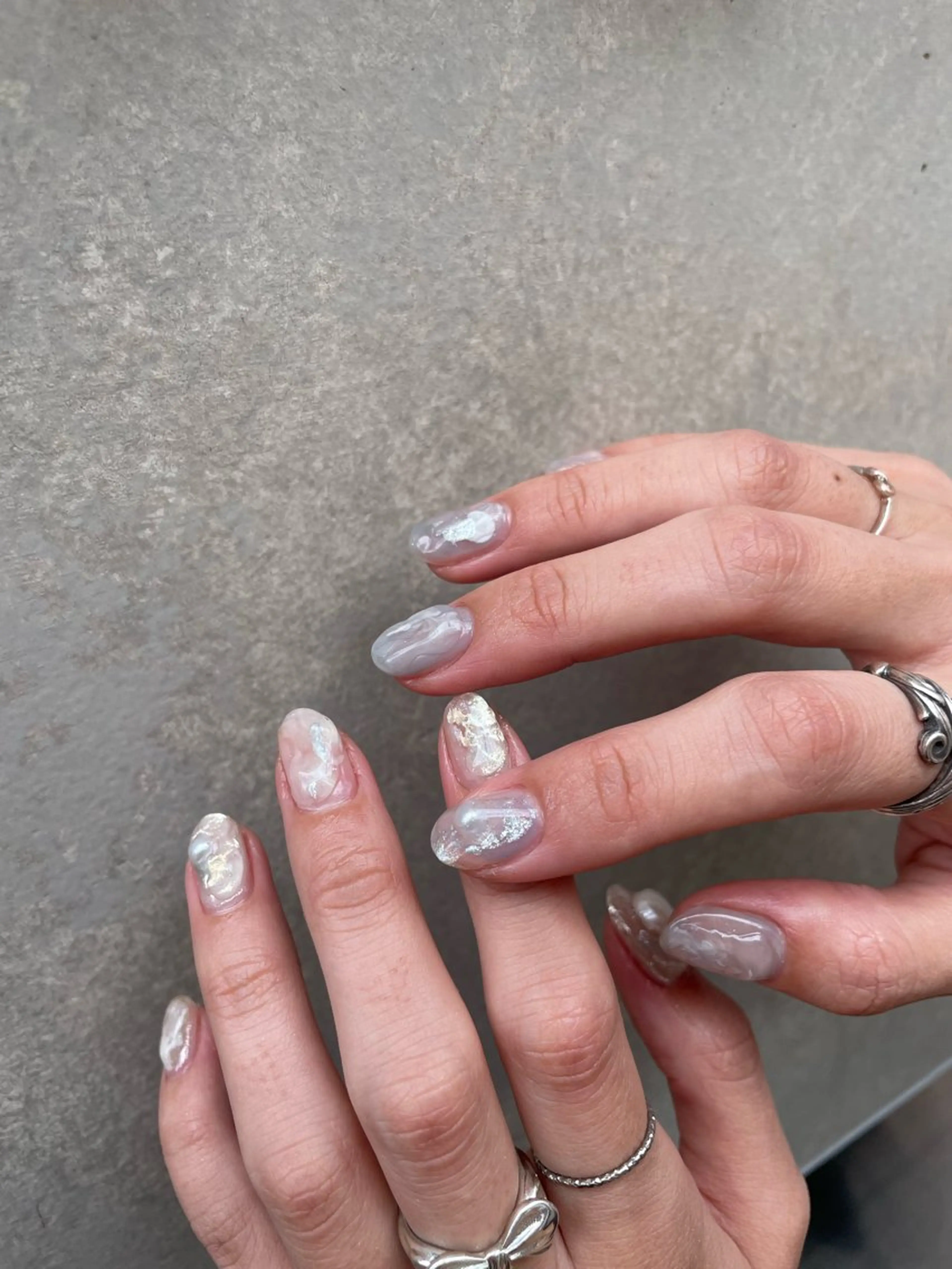 ネイル ハンドネイル 【淡色color/ nail】maikoのネイルデザイン