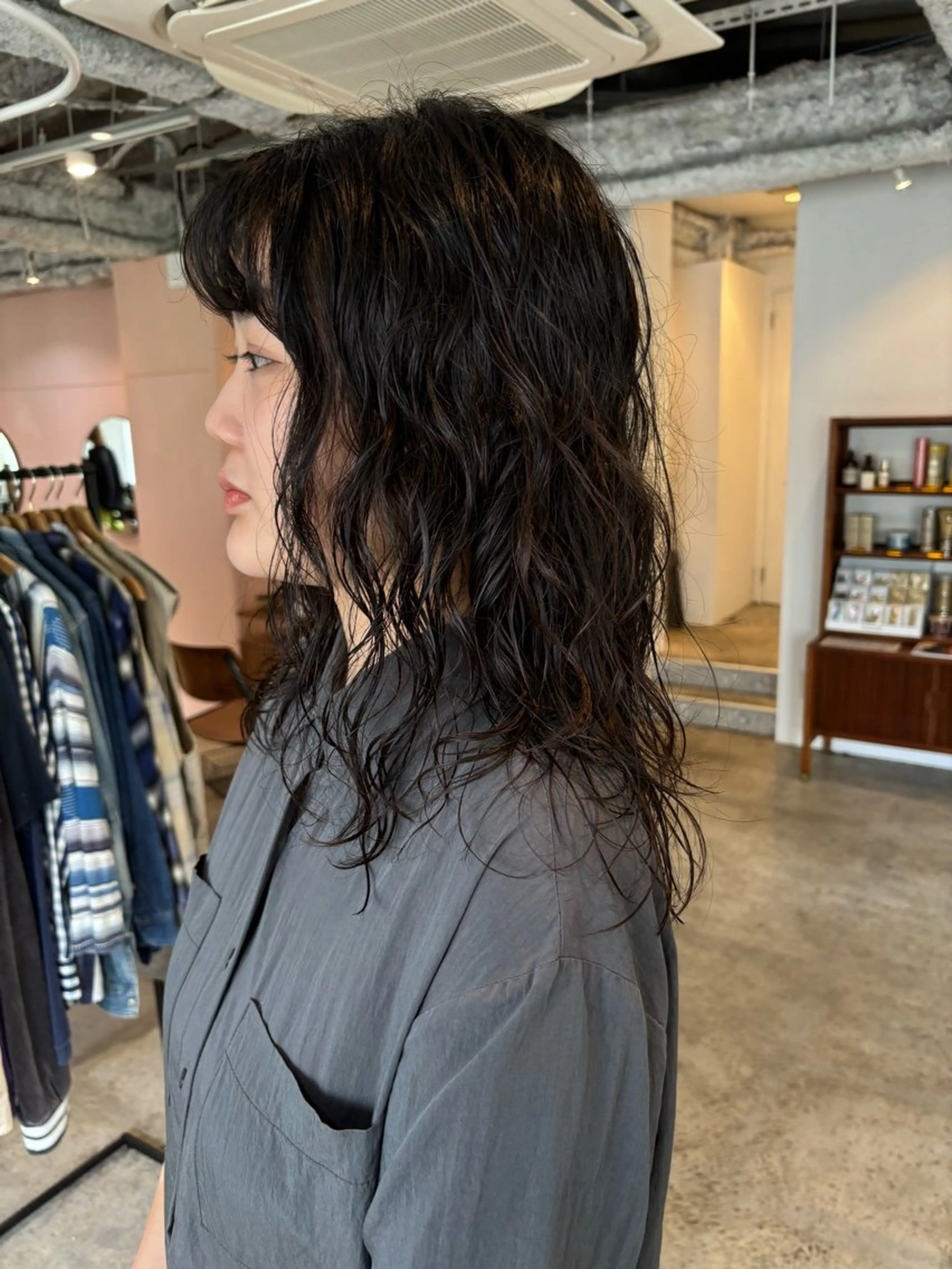 ロング パーマ カット パーマ トリートメント Hayashi Shioriのヘアスタイル