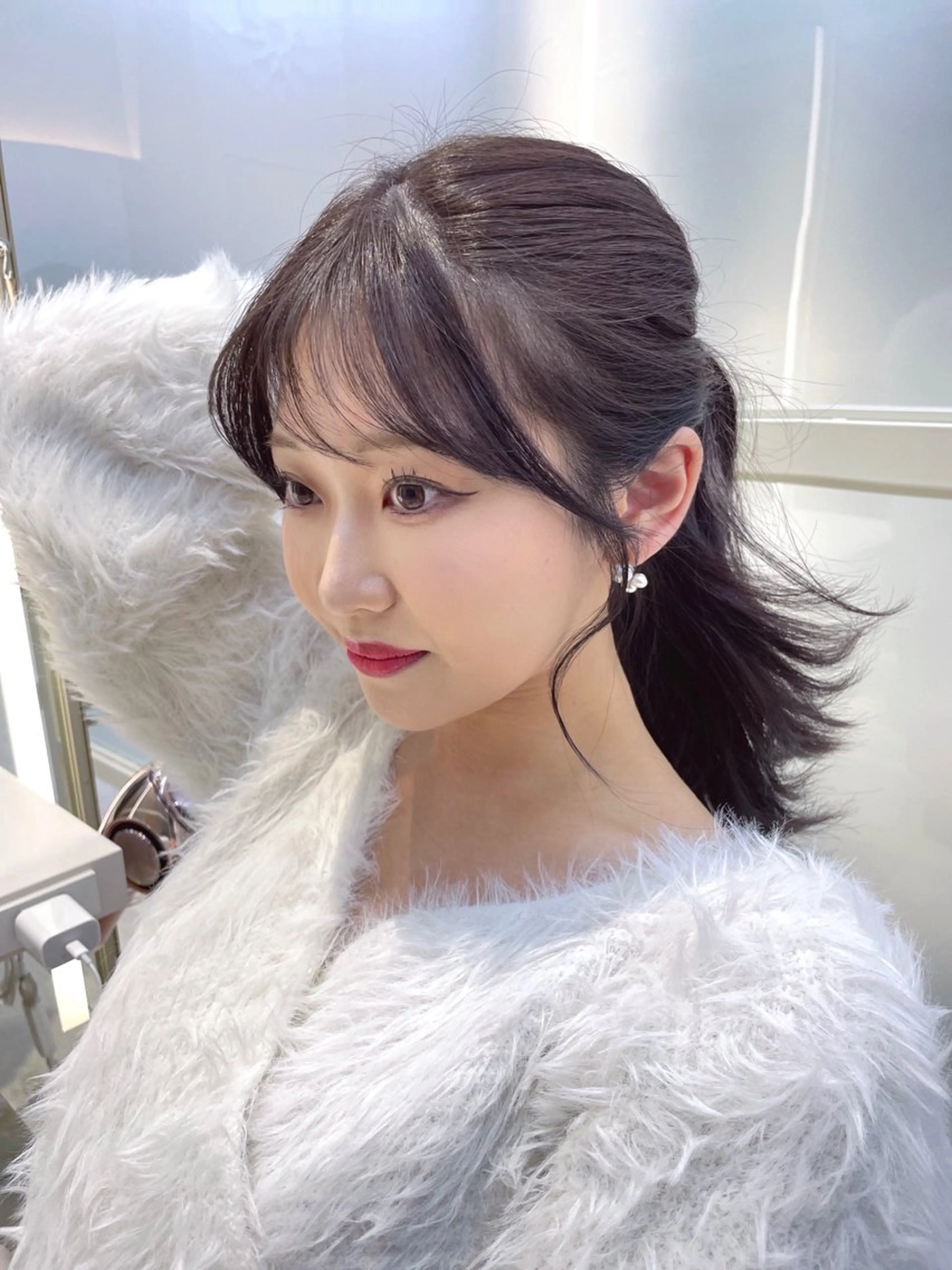 セミロング カット 顔周り特化/ 韓国ヘア/TAKUのヘアスタイル