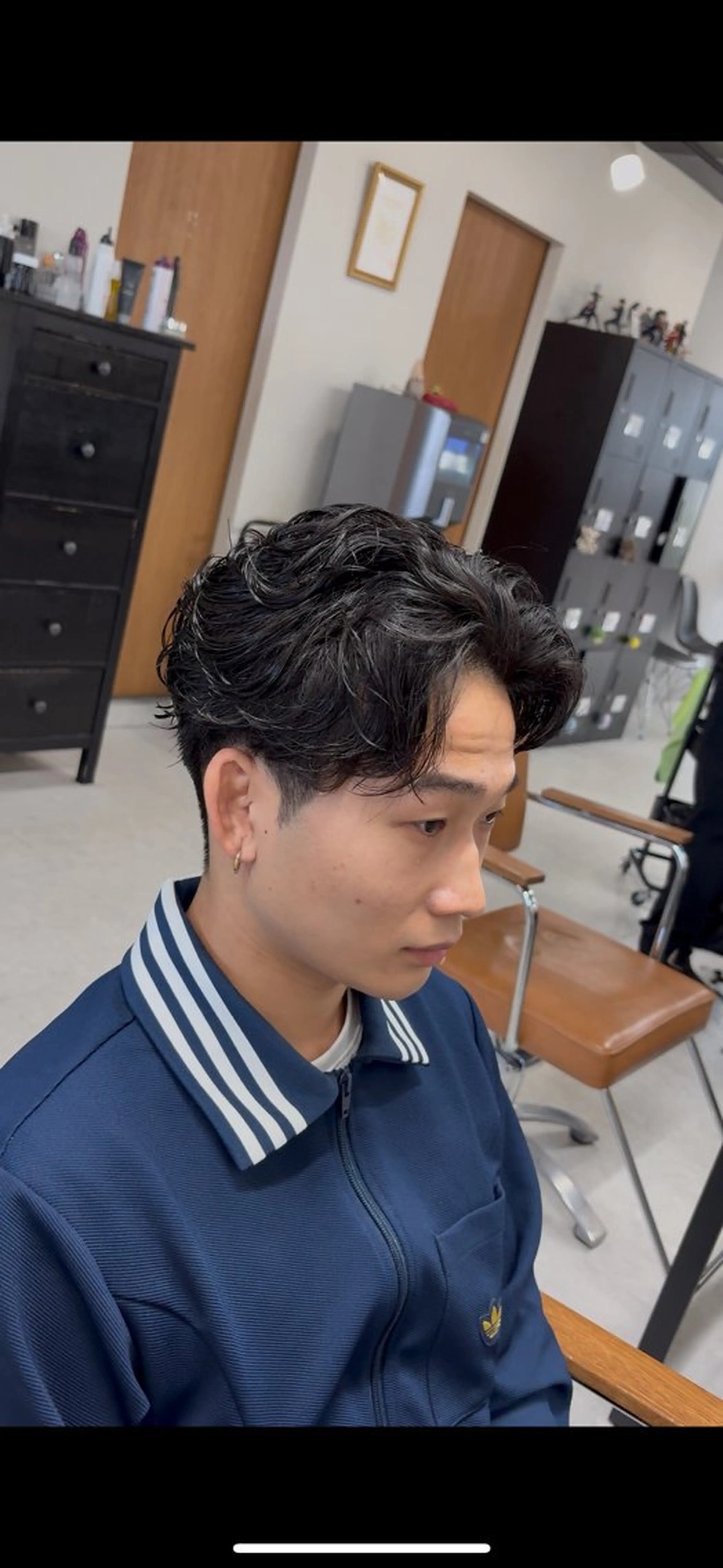 ショート パーマ メンズパーマ特化 園田 楓莉のヘアスタイル