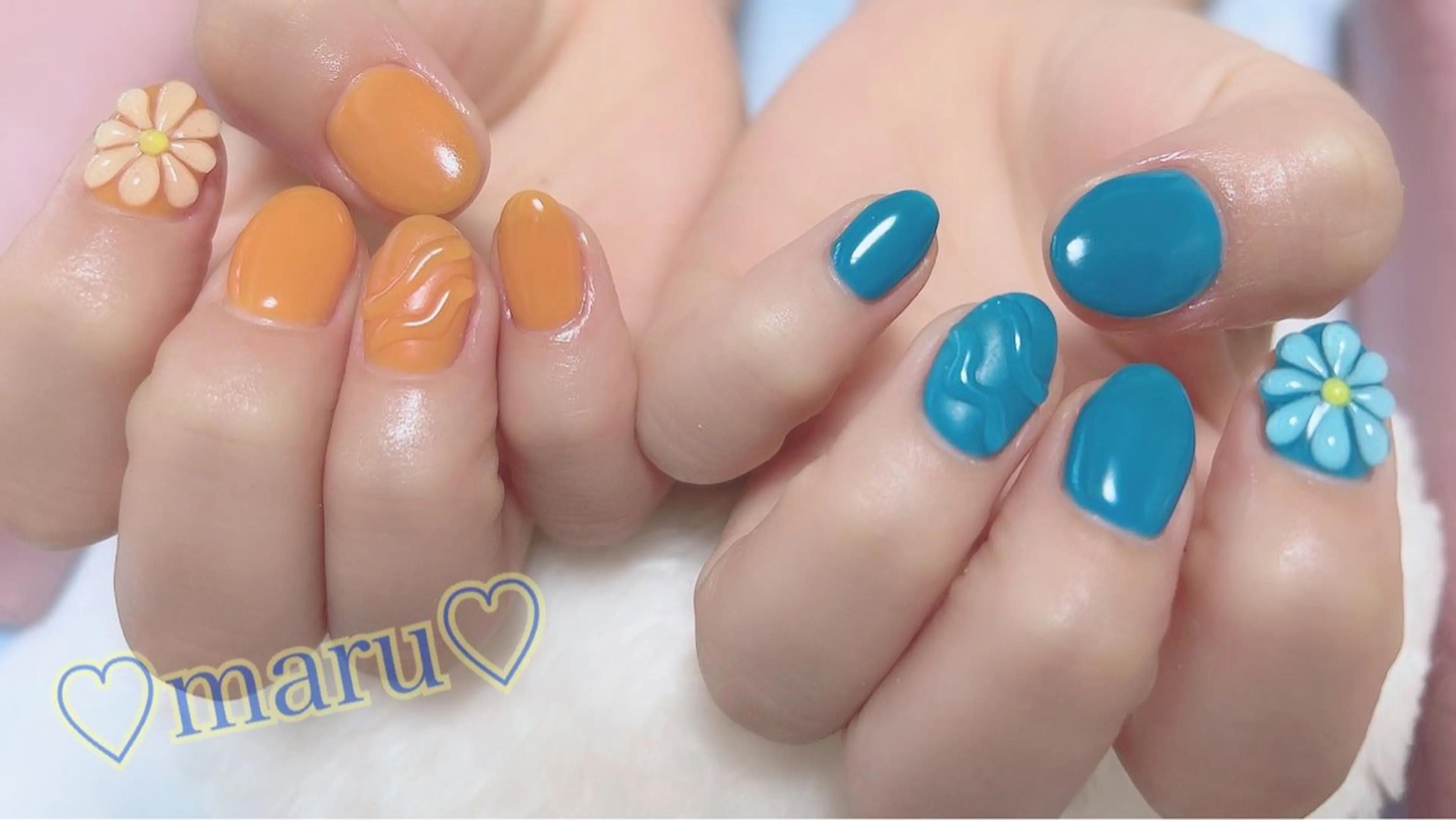 ネイル ハンドネイル フットネイル まるみ♡8/25- 31お休み🙇‍♀️のネイルデザイン