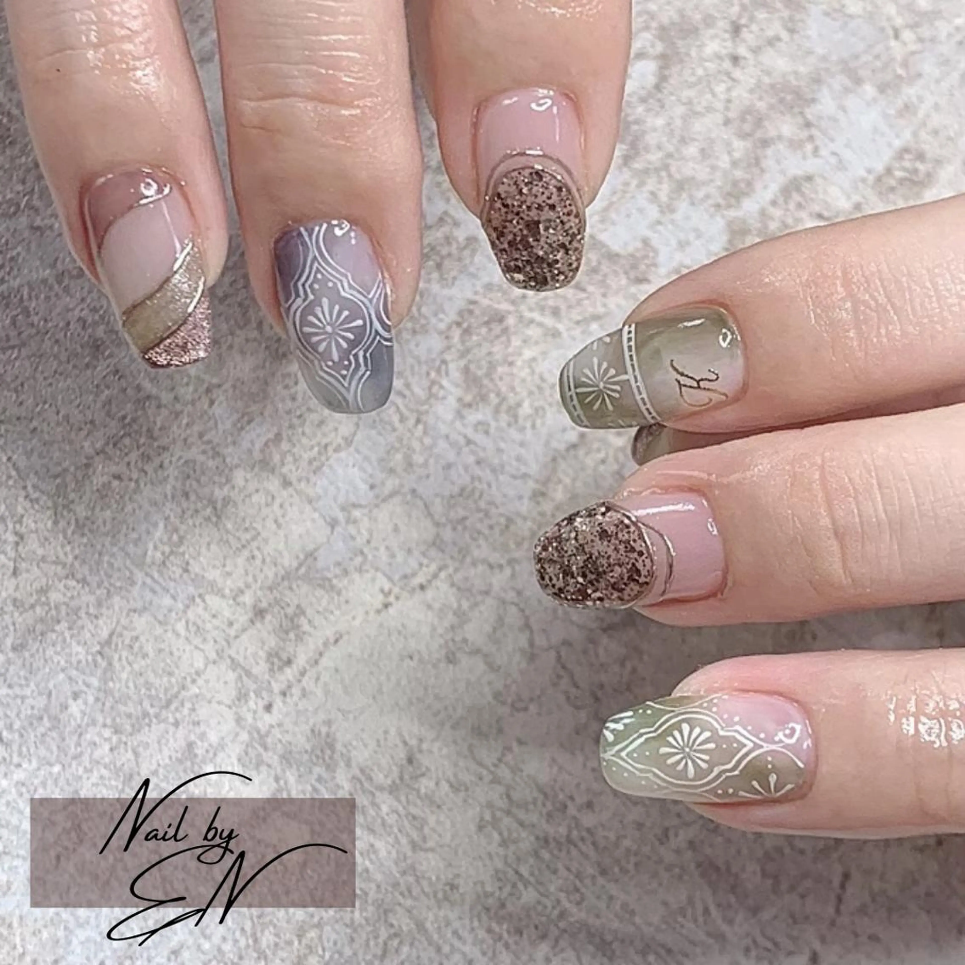 ネイル Nail&Wax by ENのネイルデザイン