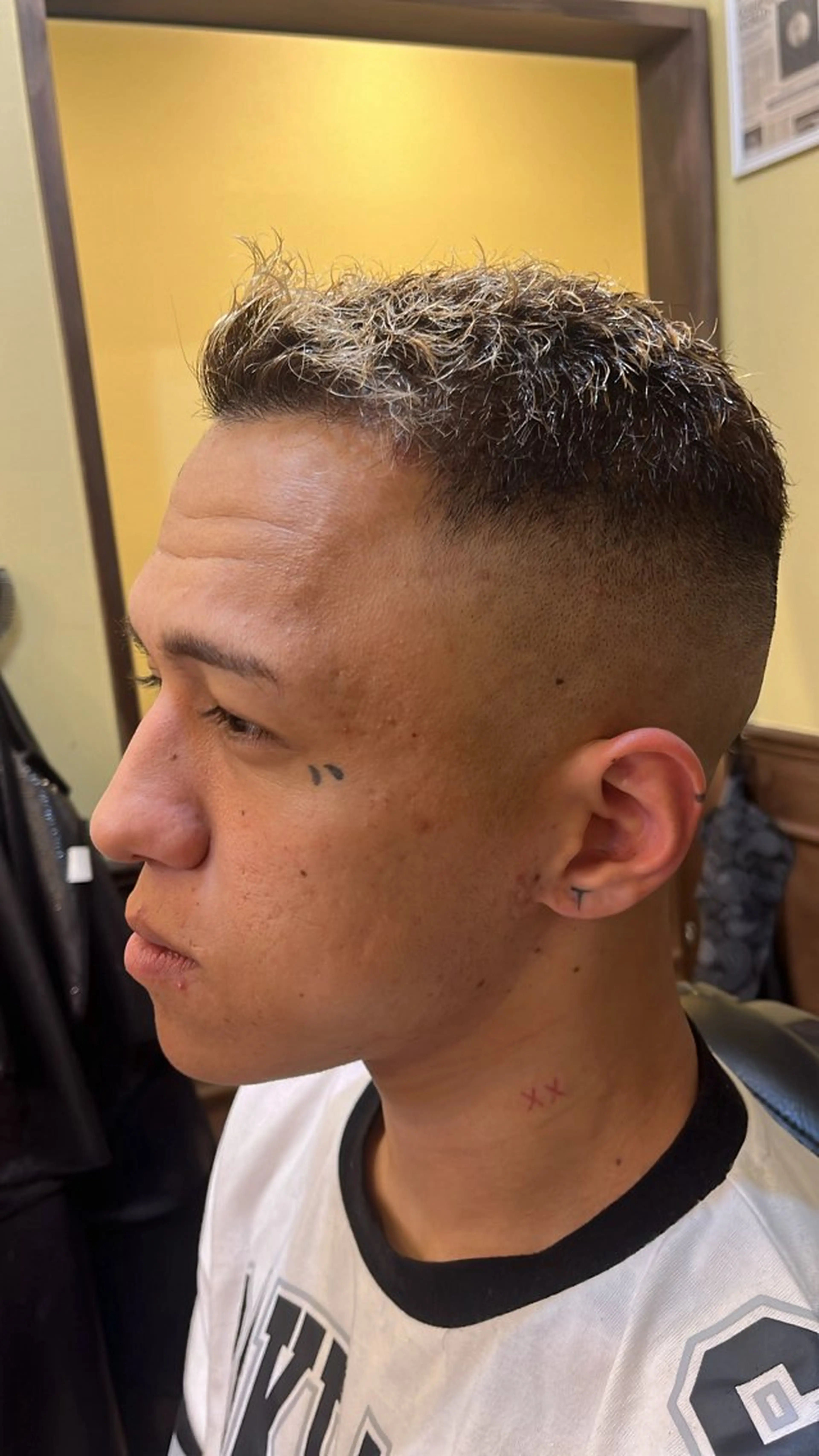 ショート メンズ フェードカット サカモト ケイゴのヘアスタイル