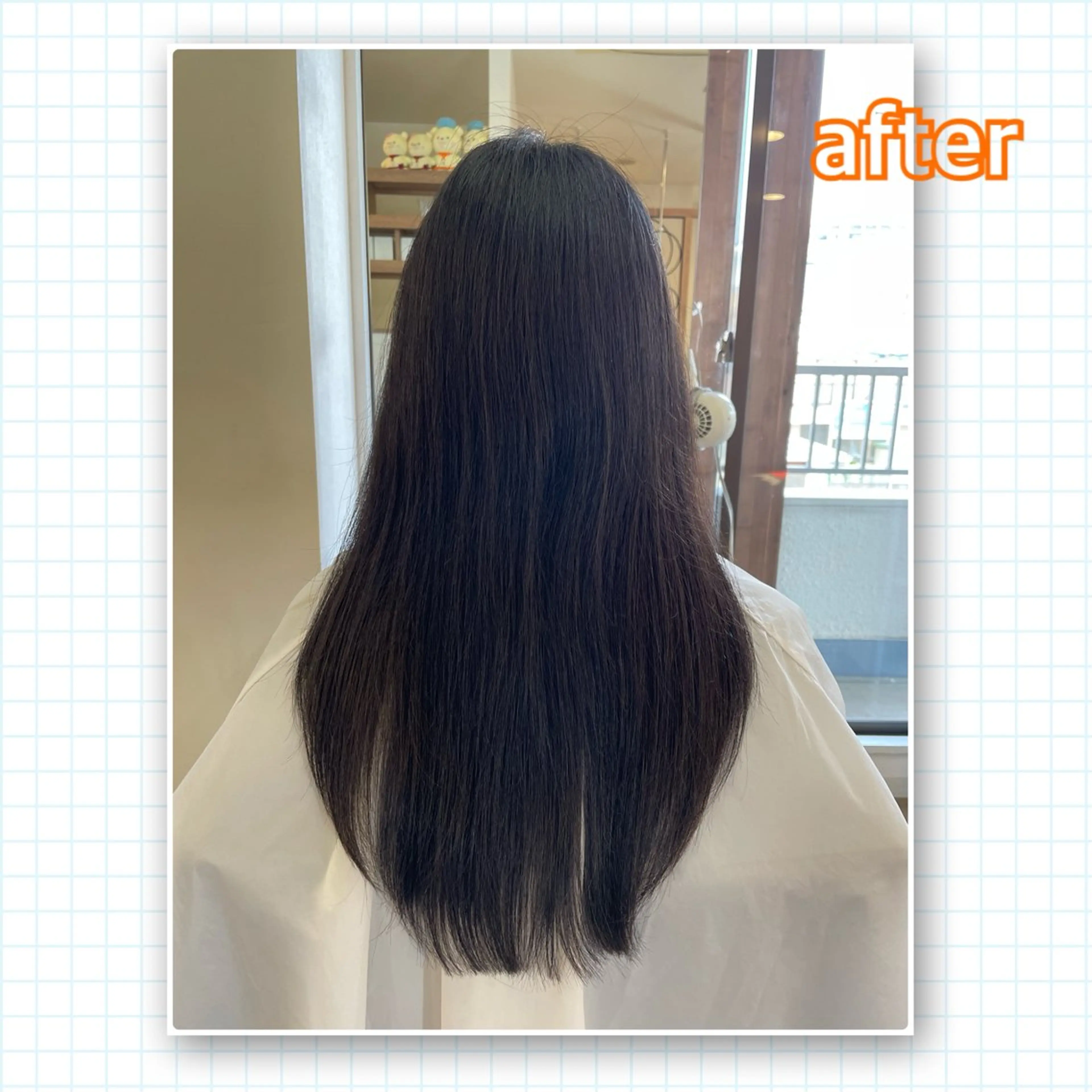 ロング アミーベル🧸🧡 井口店✂️しおりのヘアスタイル