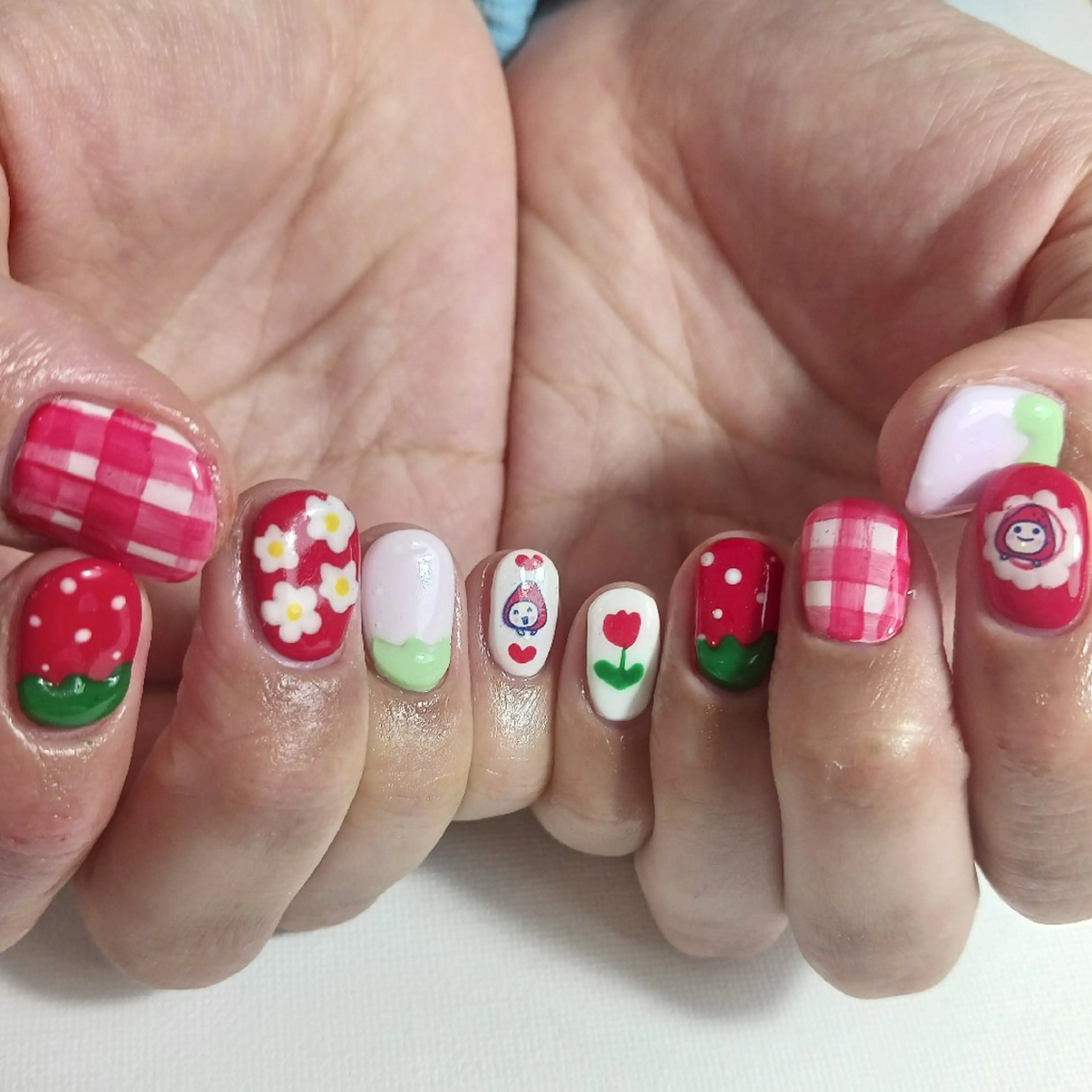 ネイル フラワーネイル ジェルネイル 持ち込み 春ネイル ハンドネイル nanakonail /持込みデザイン専門のネイルデザイン