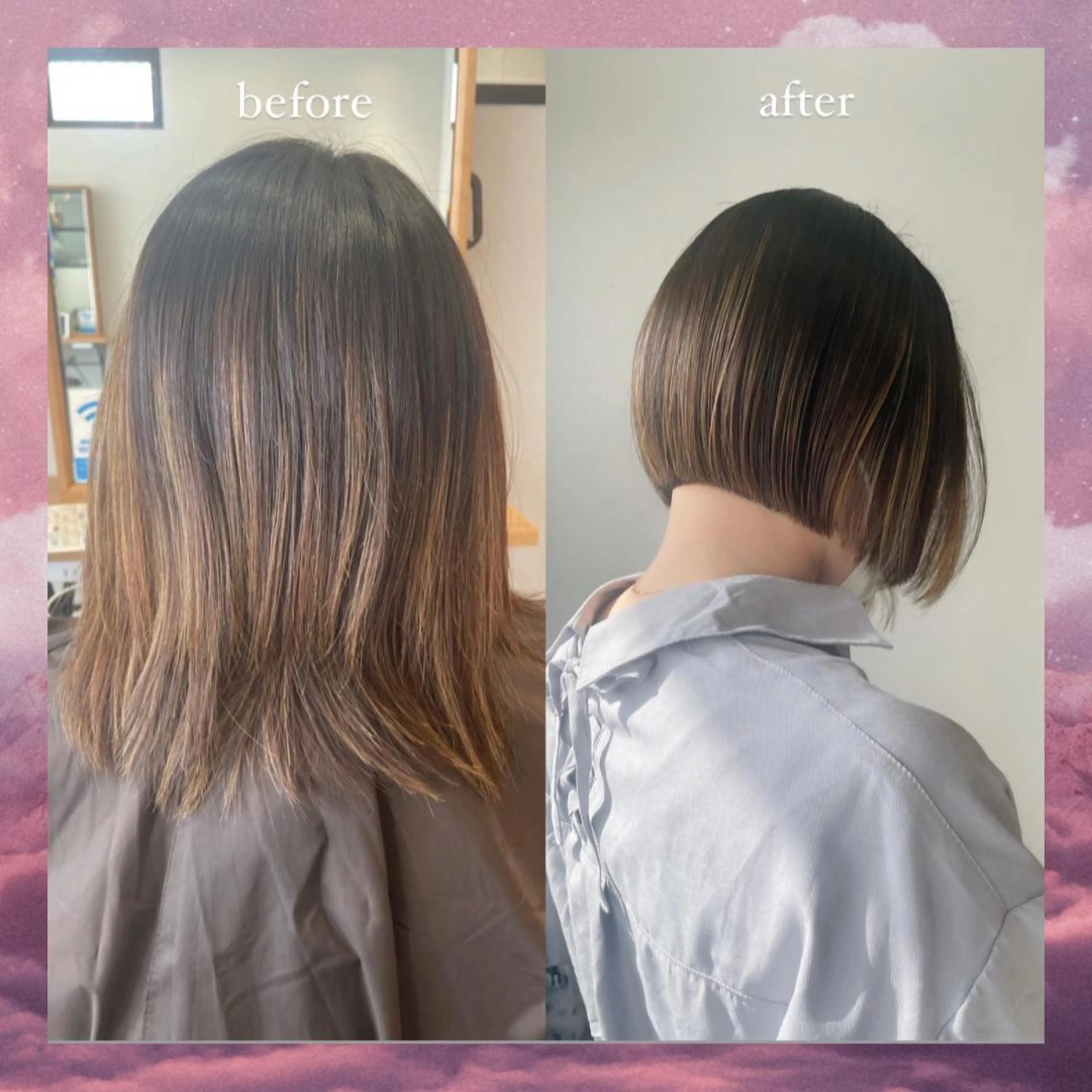 ショート 透け感カラー asukaのヘアスタイル