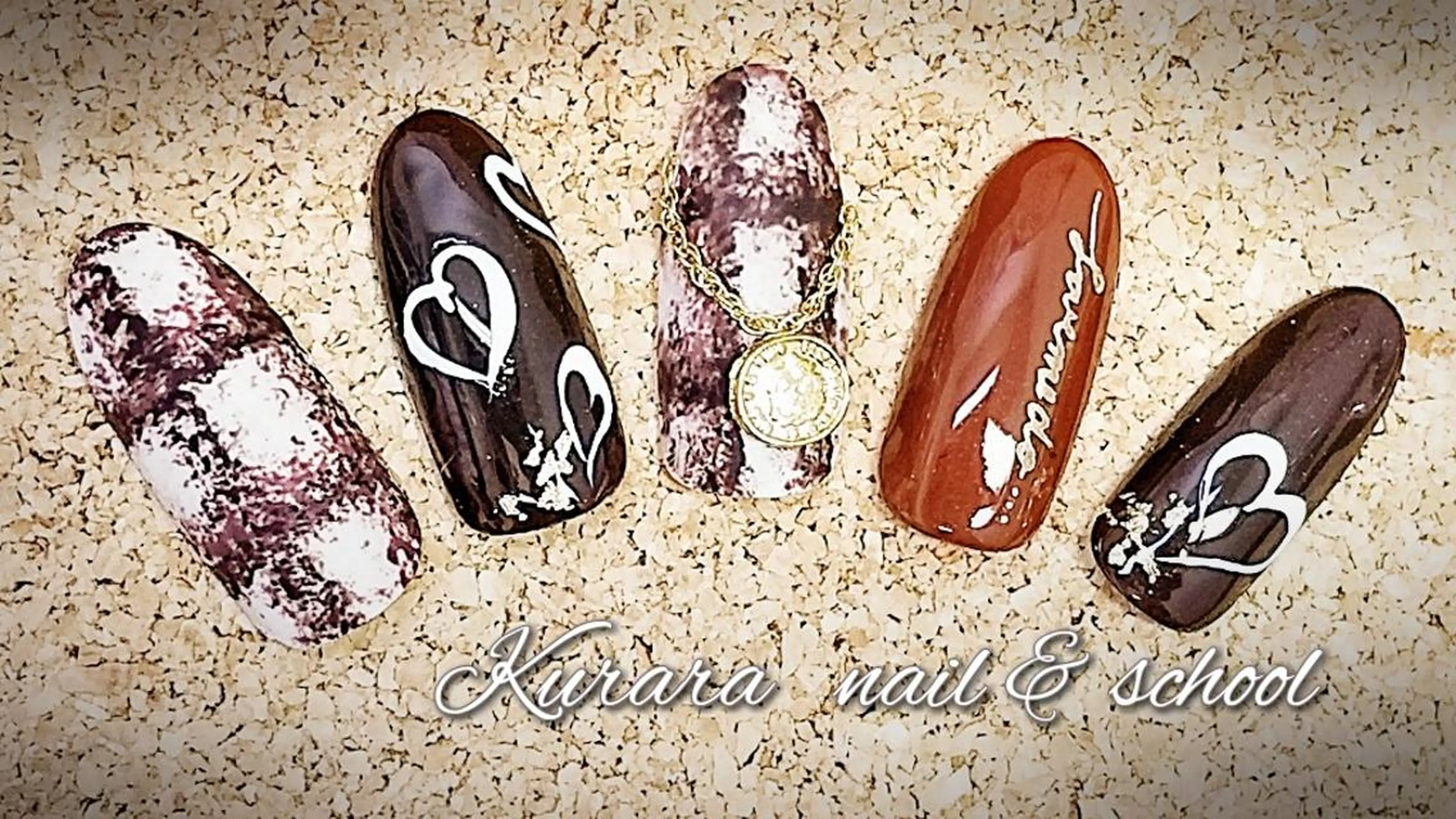 ネイル バレンタイン Kurara Sawadaのネイルデザイン