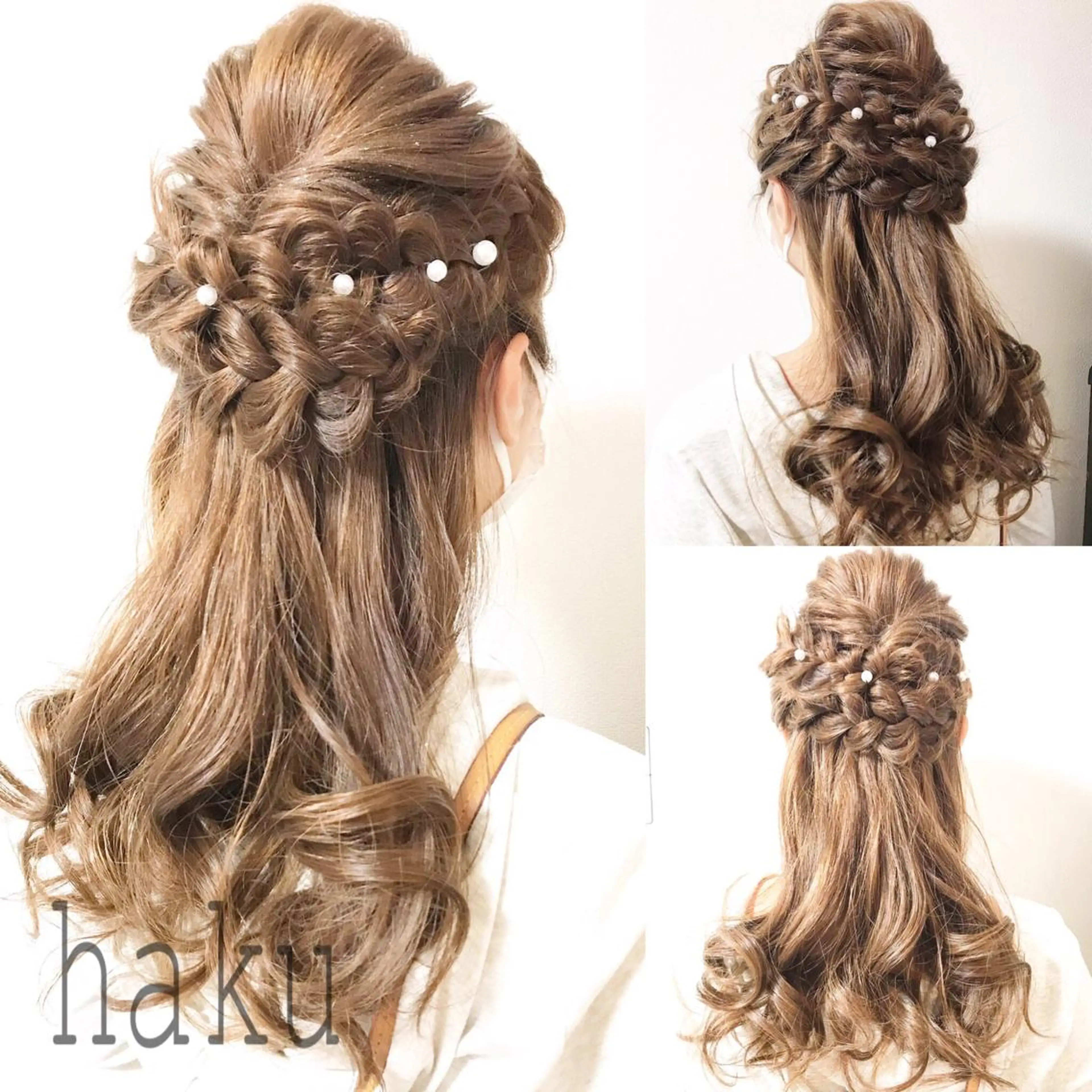 ロング ヘアアレンジ ハーフアップ ＊ asukaのヘアスタイル