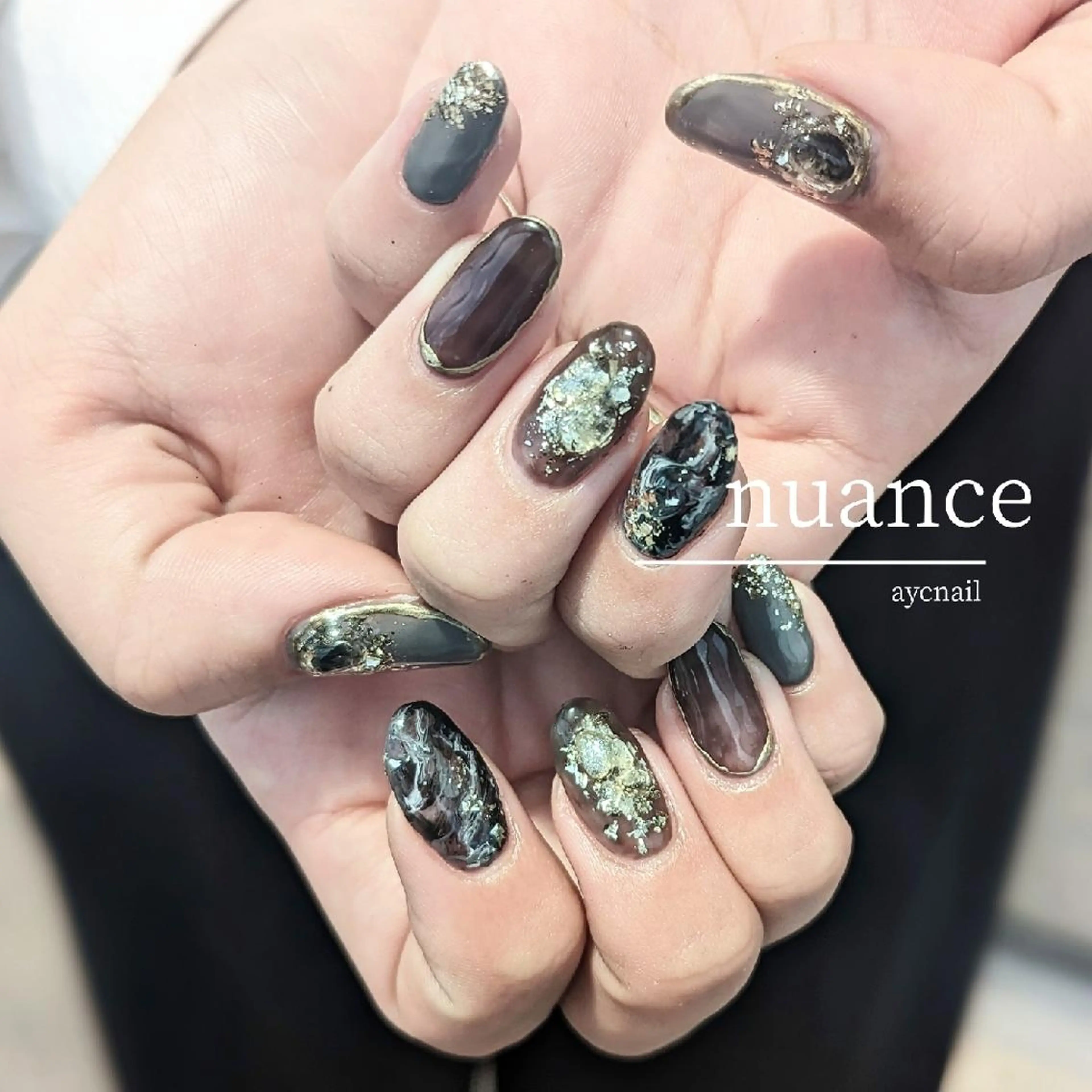ネイル ニュアンスネイル ハンドネイル aycnail 　Ayakaのネイルデザイン
